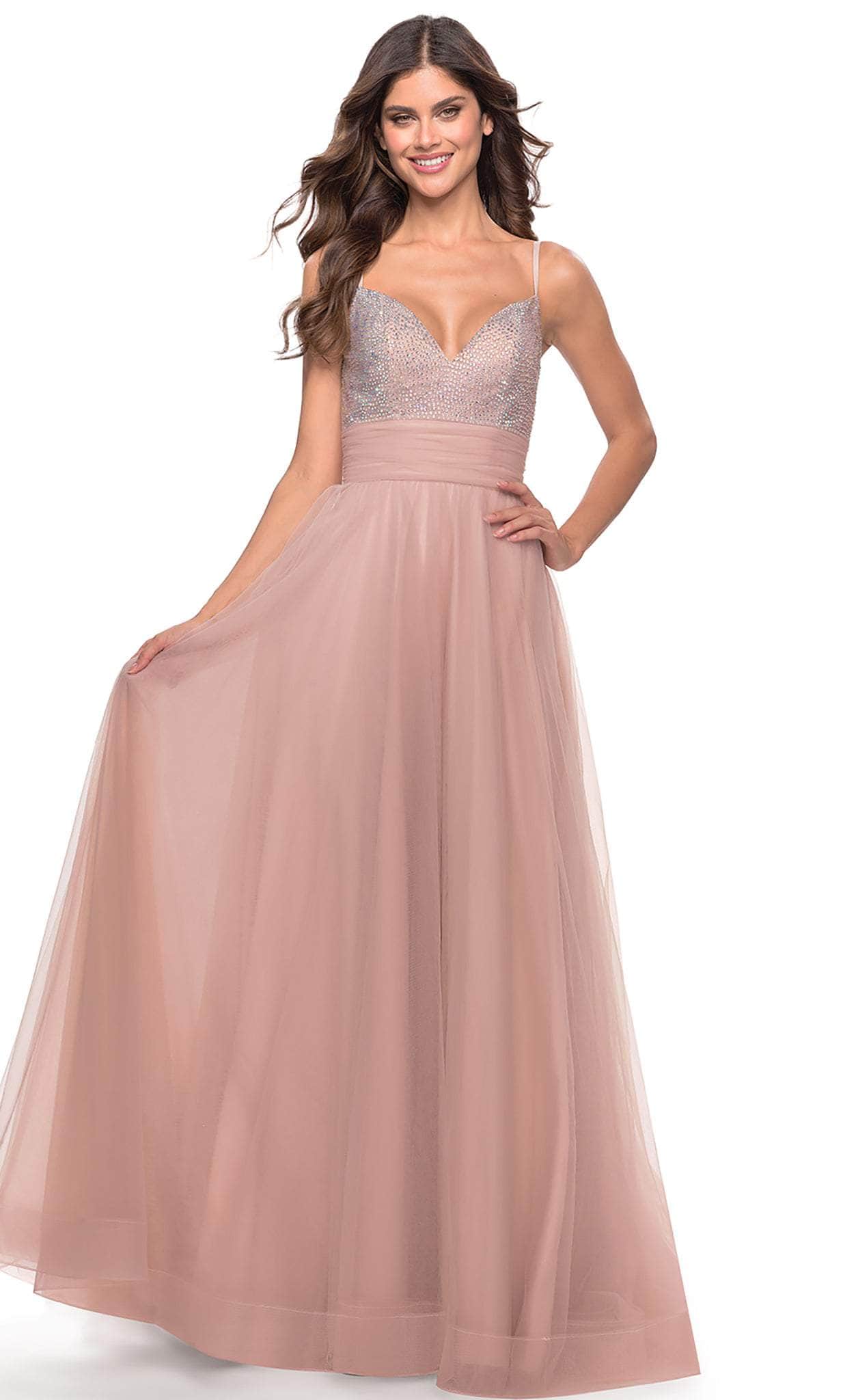 Image of La Femme 31238 - Beaded Tulle Prom Dress