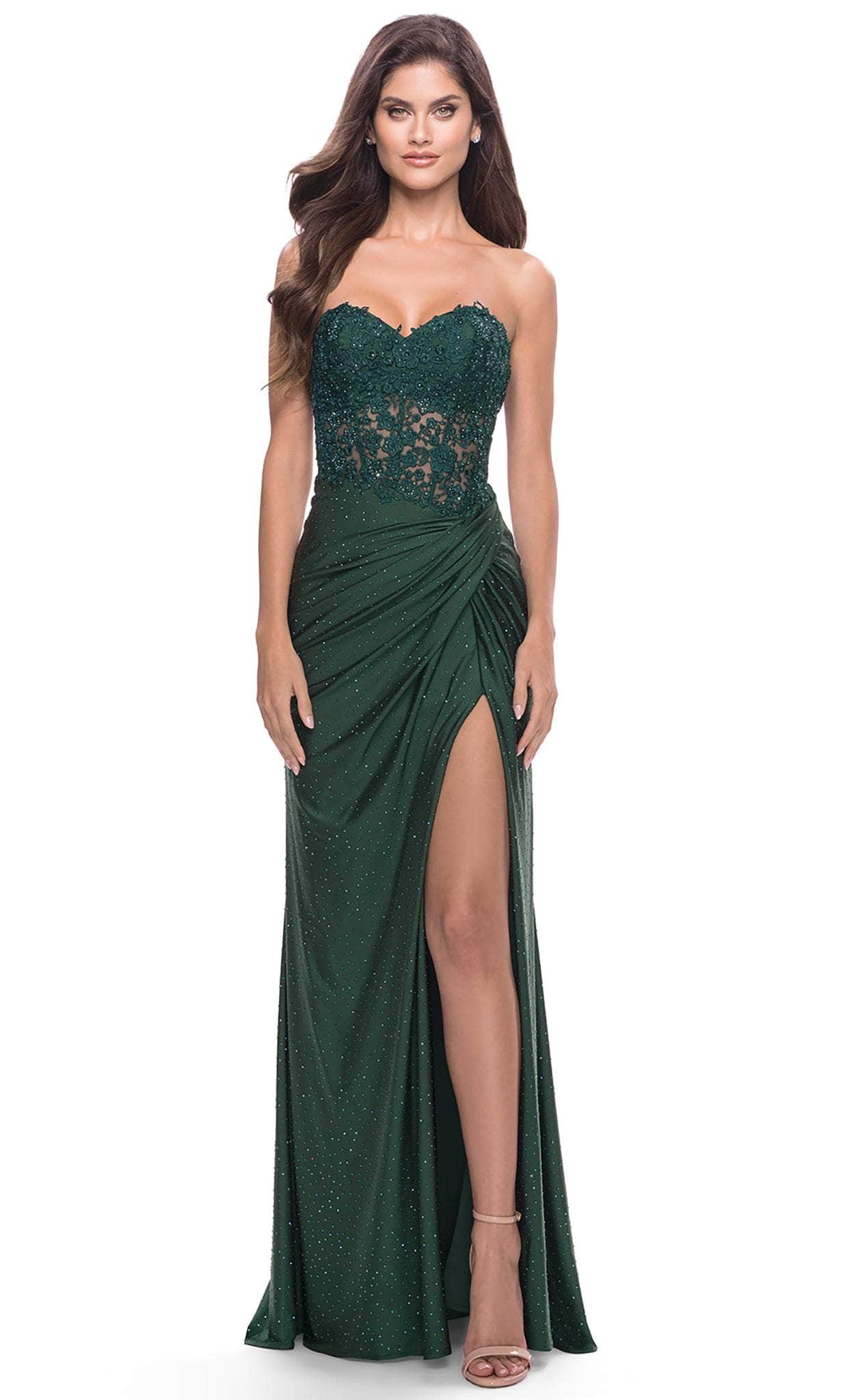 Image of La Femme 31343 - Lace Bodice Prom Dress