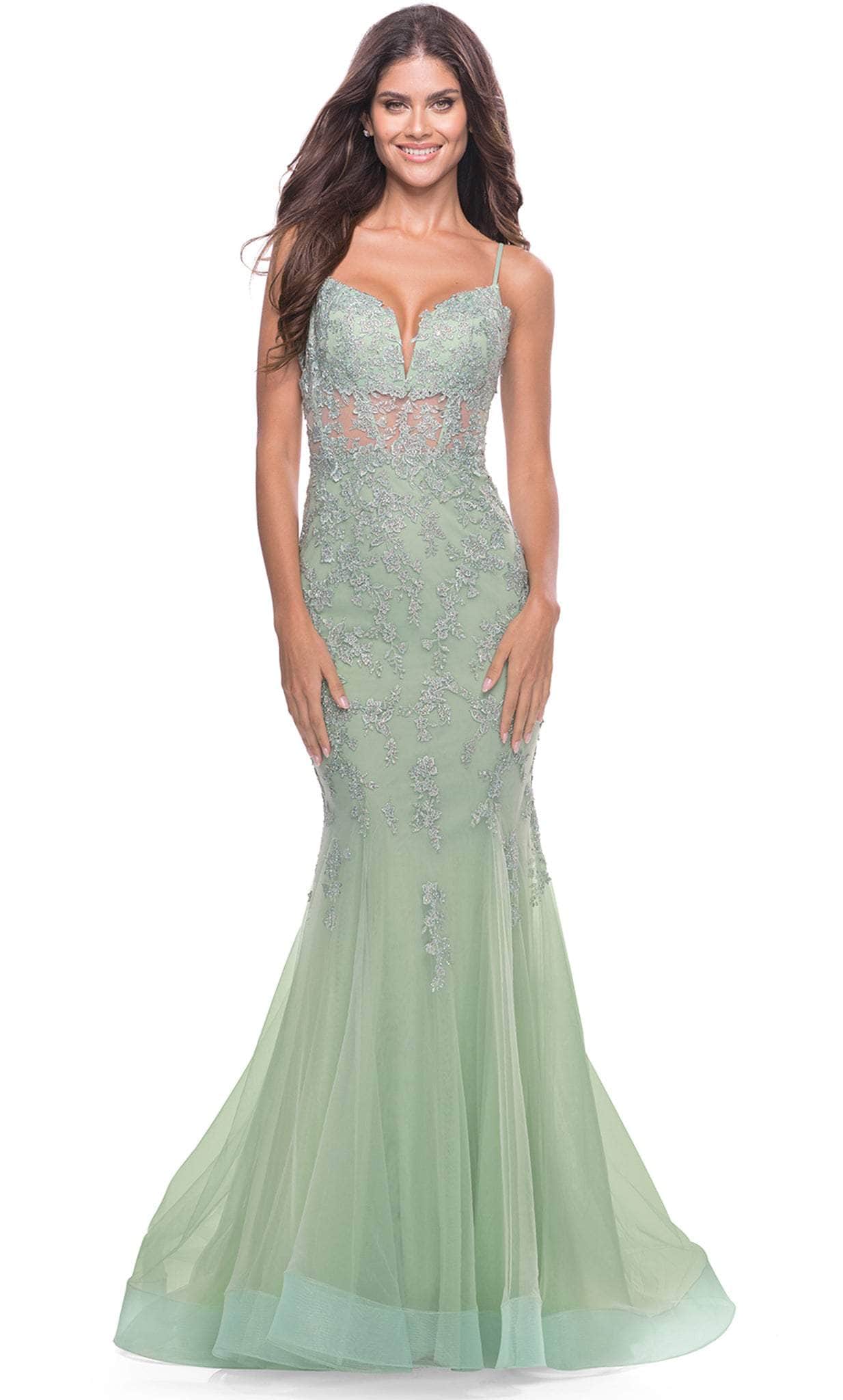 Image of La Femme 31579 - Sleeveless Mermaid Prom Gown