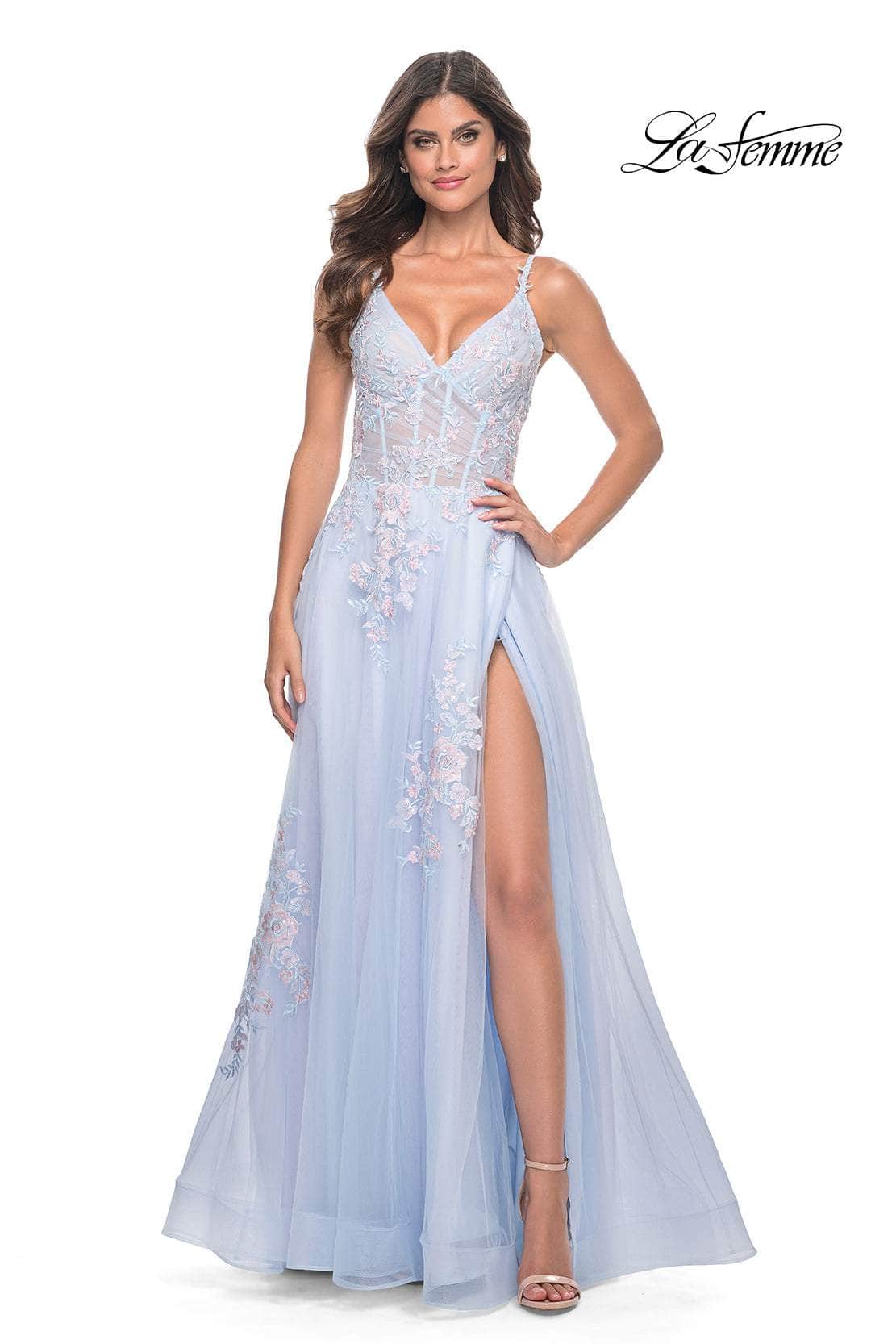 Image of La Femme 31939 - Tulle A-Line Prom Dress
