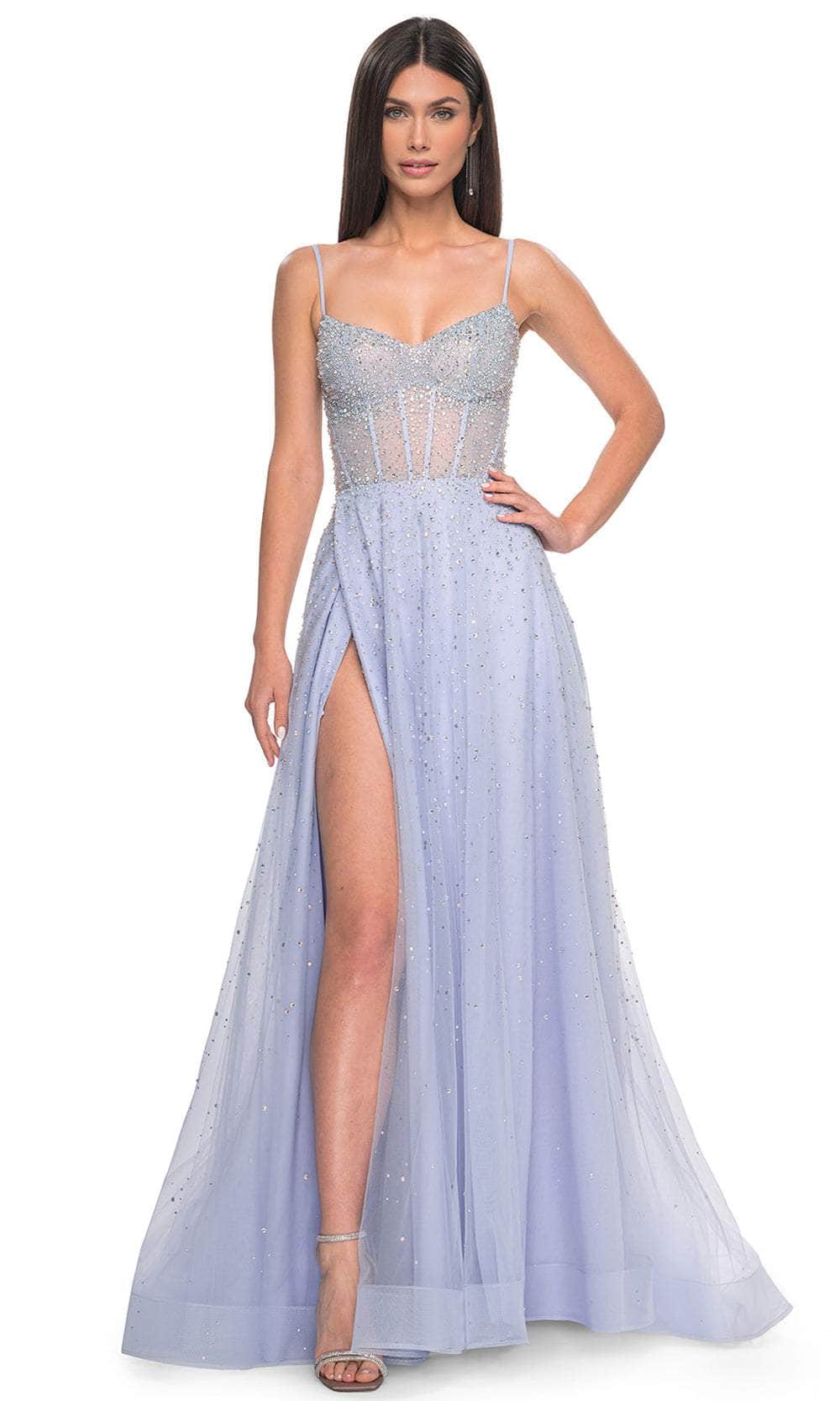 Image of La Femme 32146 - Embellished A-Line Prom Dress