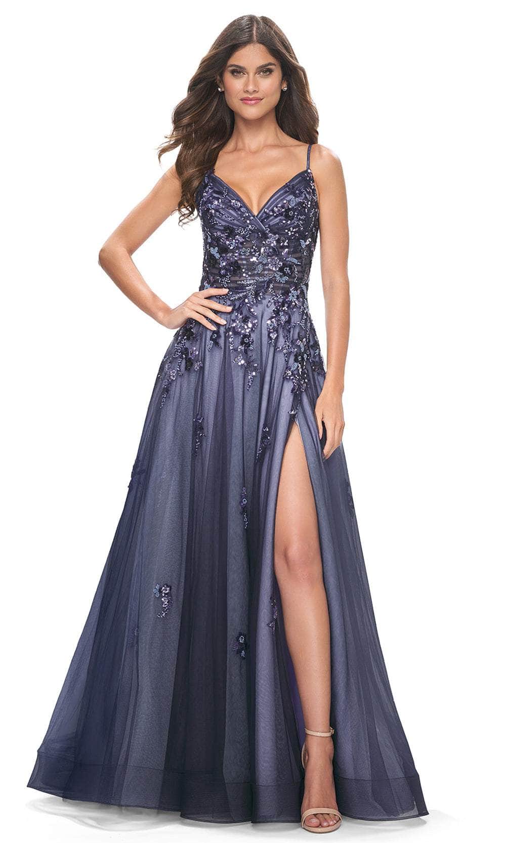 Image of La Femme 32185 - Sequin Embellished A-Line Prom Gown
