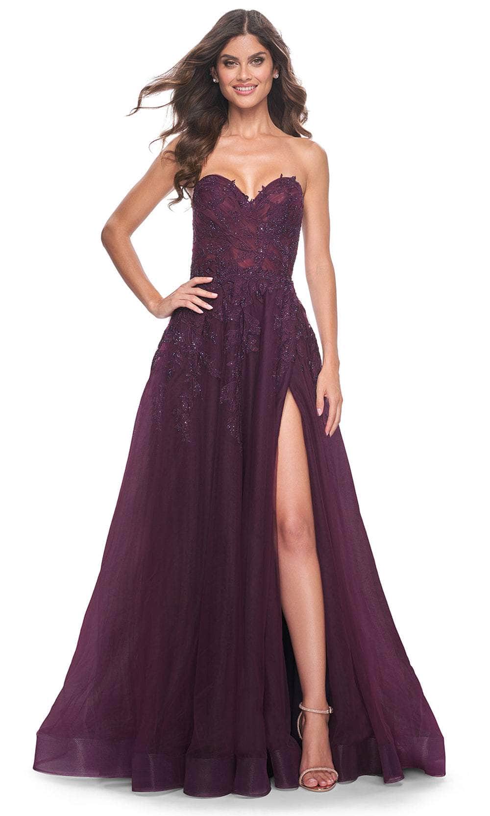 Image of La Femme 32304 - Sweetheart Tulle A-Line Prom Gown