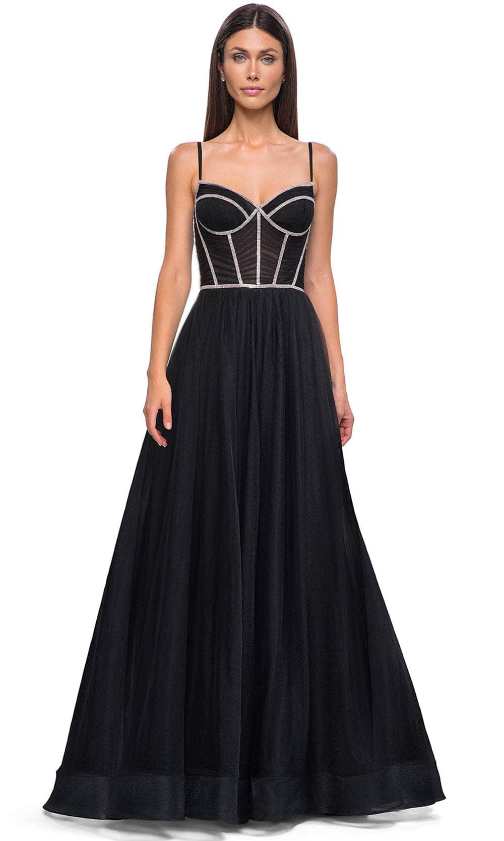 Image of La Femme 32675 - Corset Bodice A-Line Prom Gown