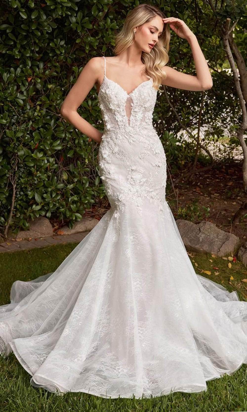 Image of Ladivine CD856W - Sleeveless Mermaid Bridal Gown