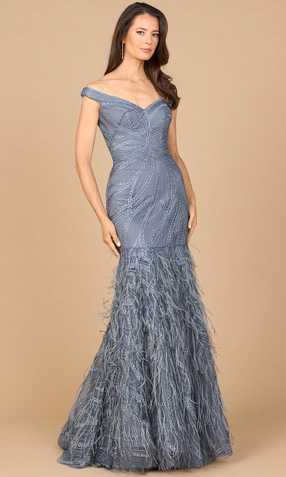 Image of Lara Dresses 28988 - Off-Shoulder Mermaid Evening Gown