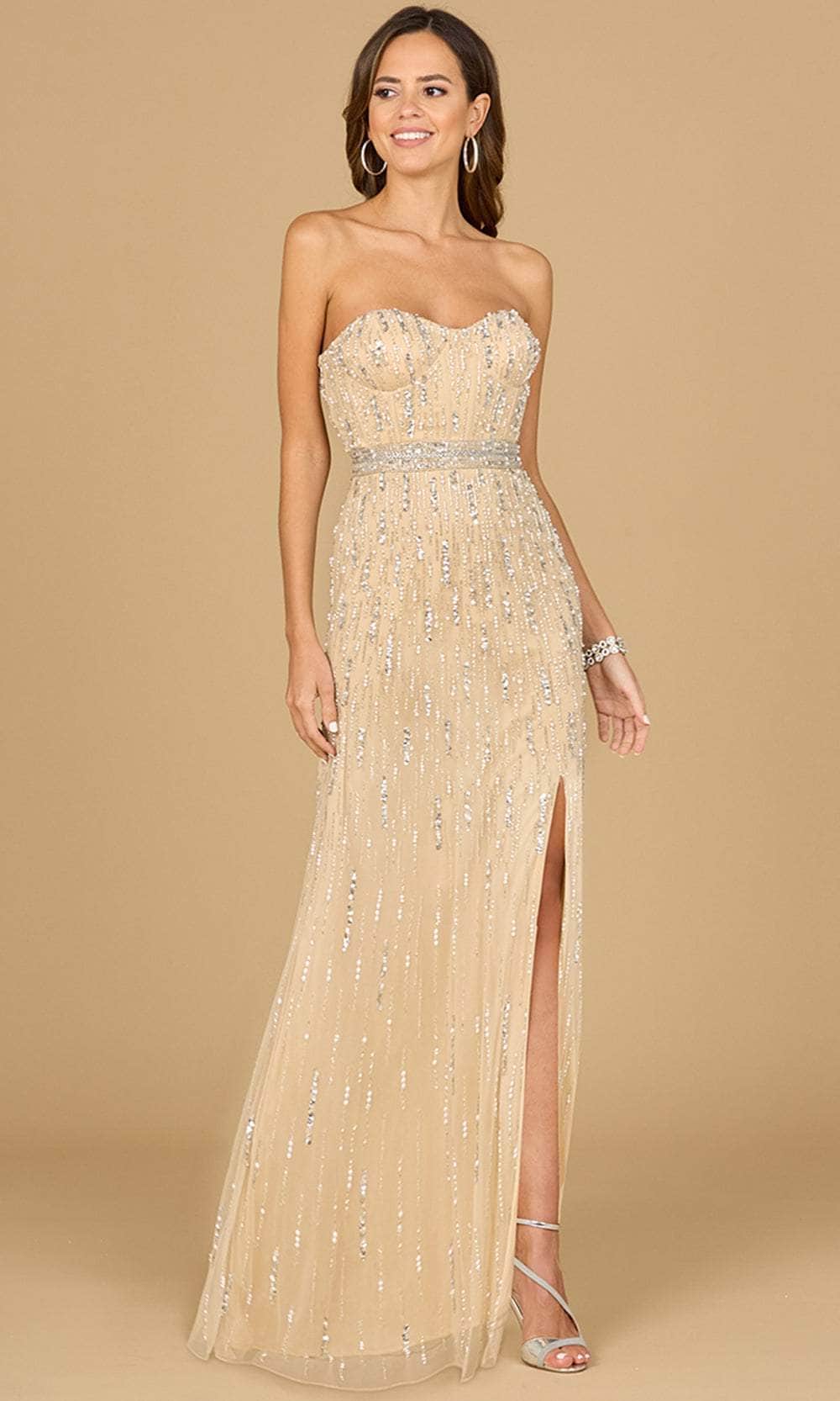 Image of Lara Dresses 29035 - Strapless Beaded Evening Gown