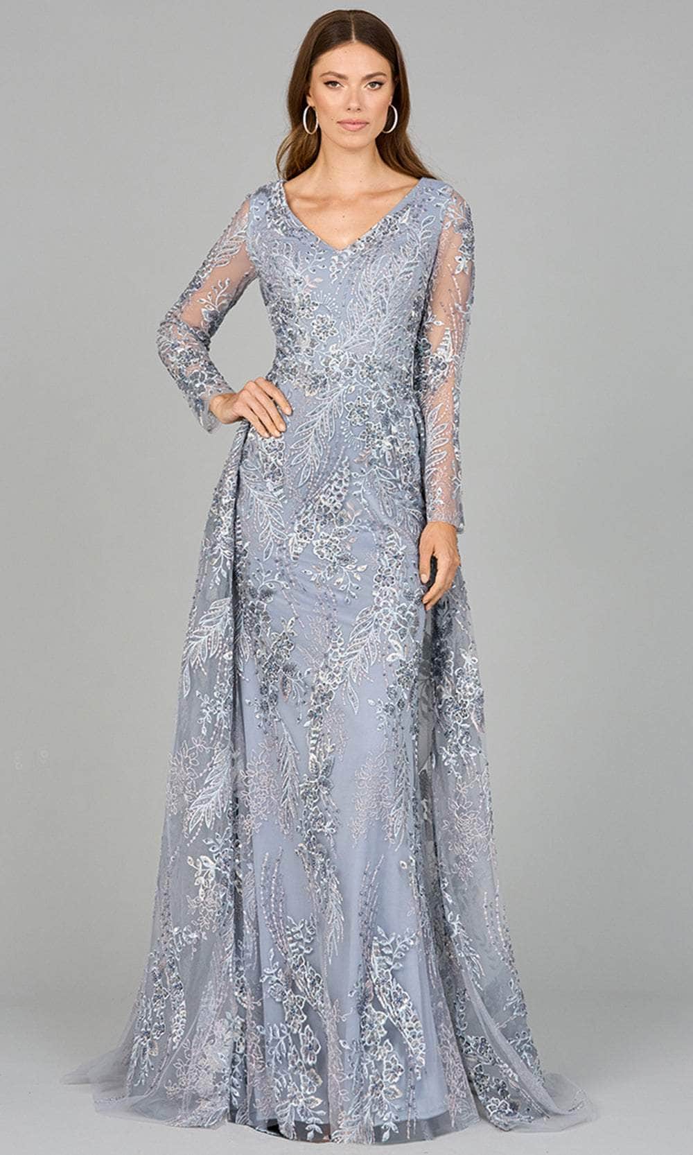 Image of Lara Dresses 29046 - Embellished Overskirt Evening Dress