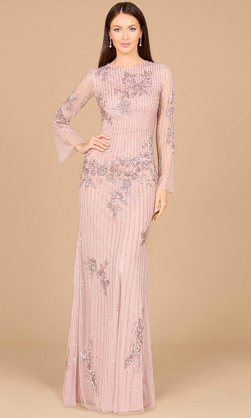 Image of Lara Dresses 29079 - Beaded Long Sleeve Evening Gown