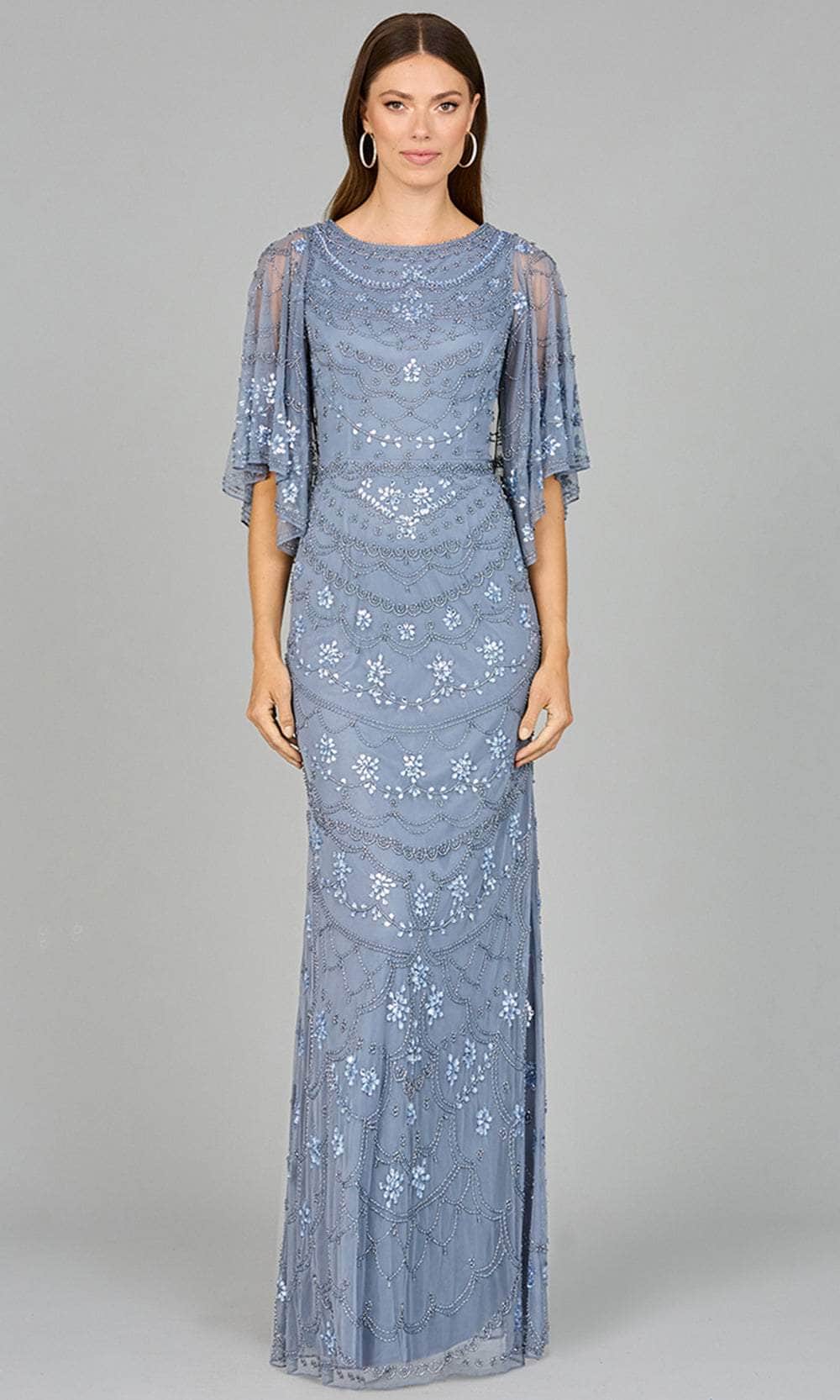 Image of Lara Dresses 29091 - Beaded Jewel Neck Formal Dress