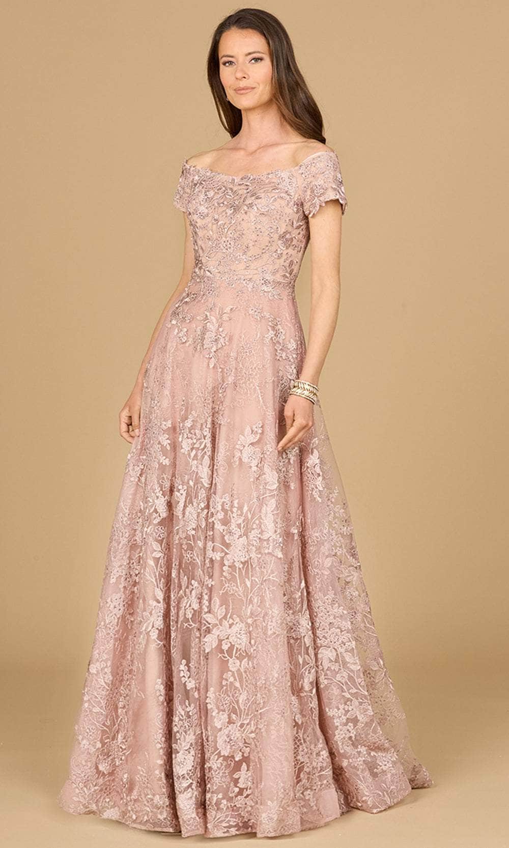 Image of Lara Dresses 29122 - Lace Applique Evening Gown