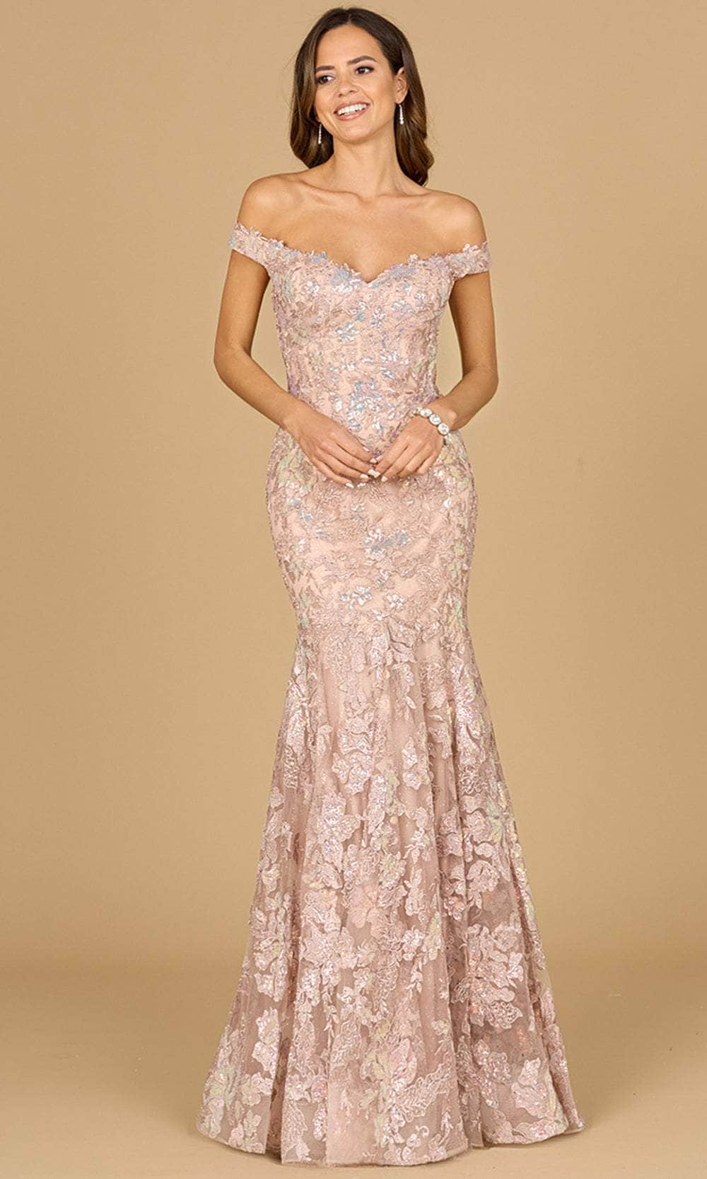 Image of Lara Dresses 29136 - Floral Lace Mermaid Evening Gown