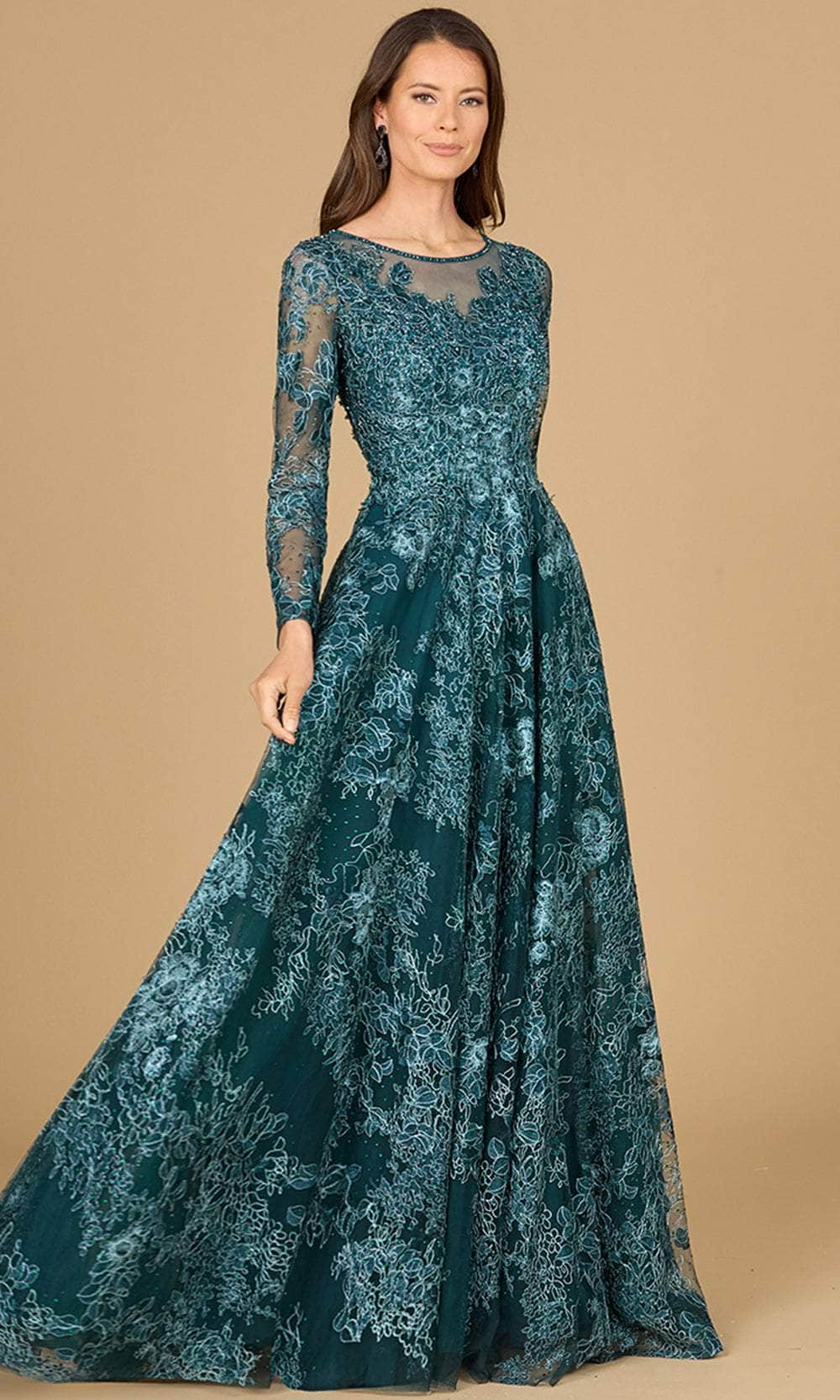 Image of Lara Dresses 29148 - Embellished Lace Evening Gown