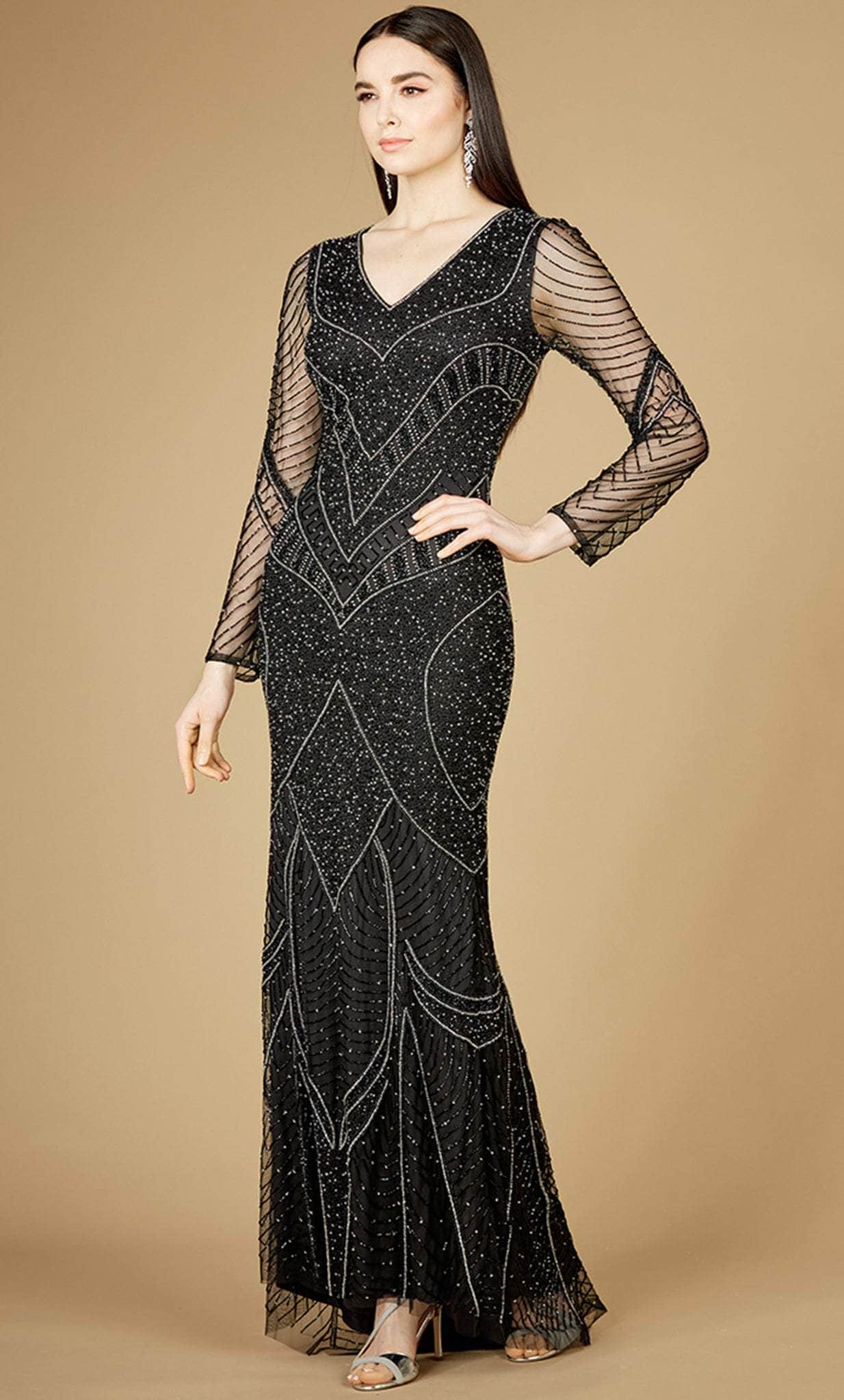 Image of Lara Dresses 29173 - Long Sleeve Embellished Evening Dress