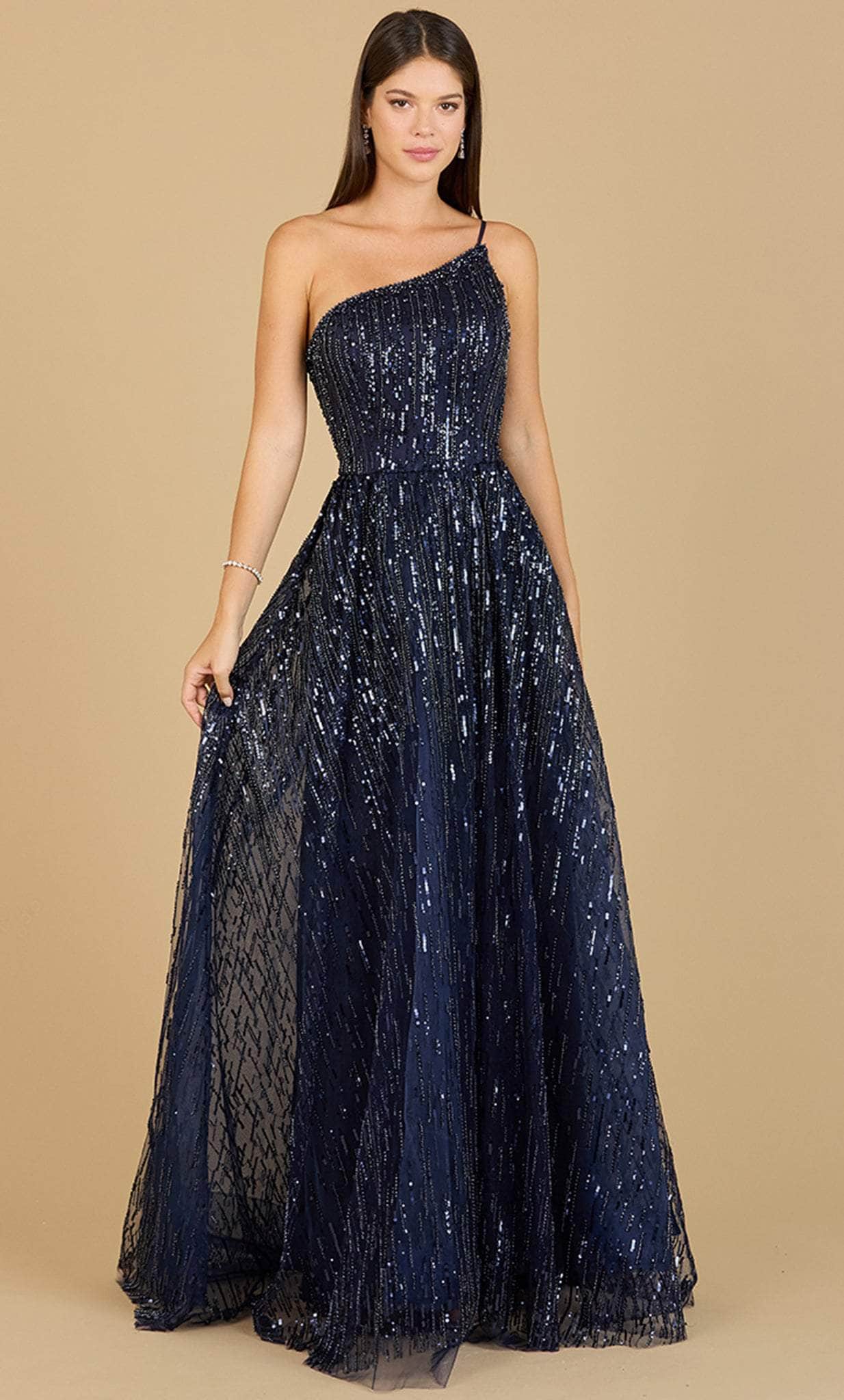 Image of Lara Dresses 29194 - One Shoulder Ornate Evening Dress