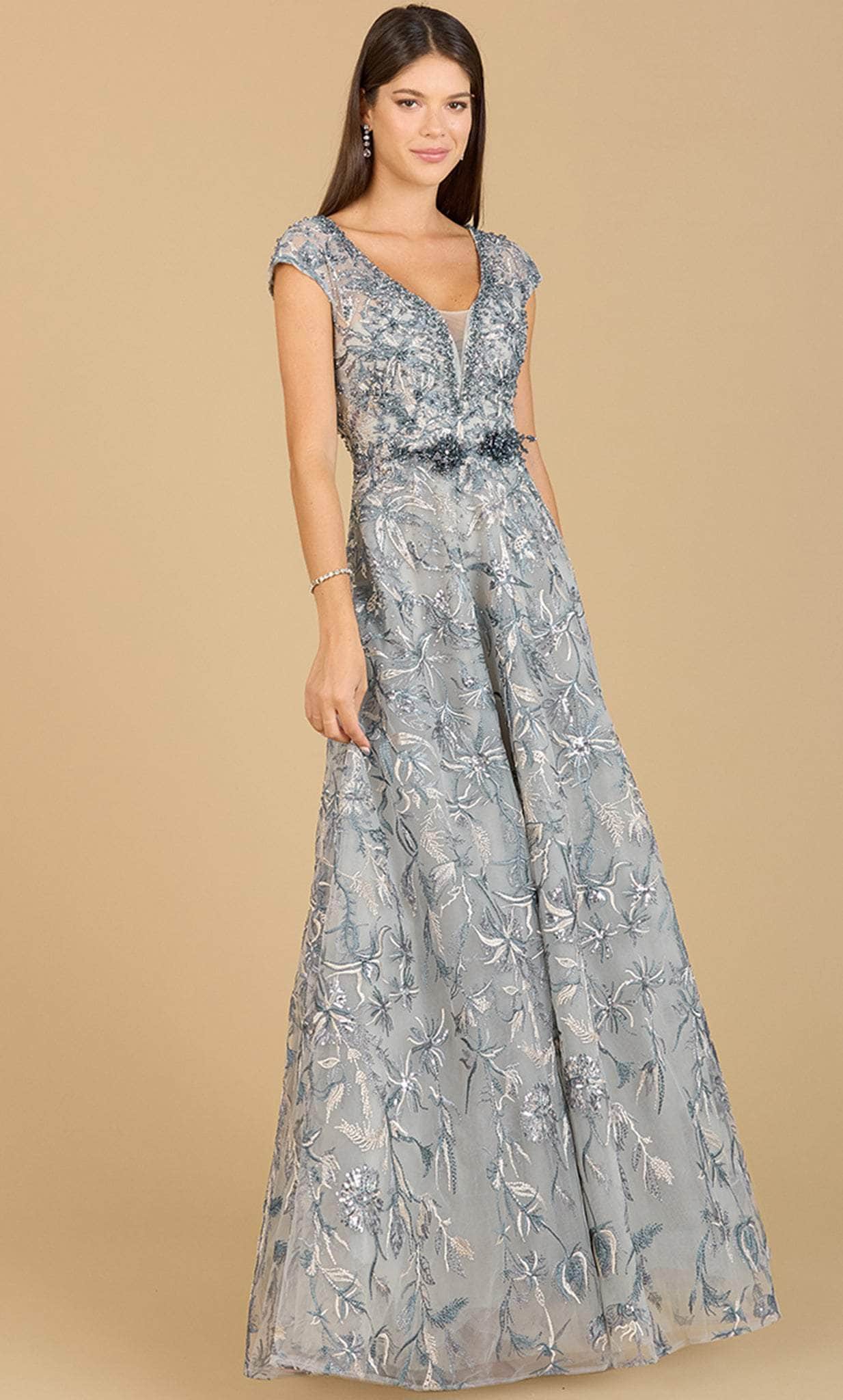 Image of Lara Dresses 29196 - Embroidered Sleeveless Evening Gown