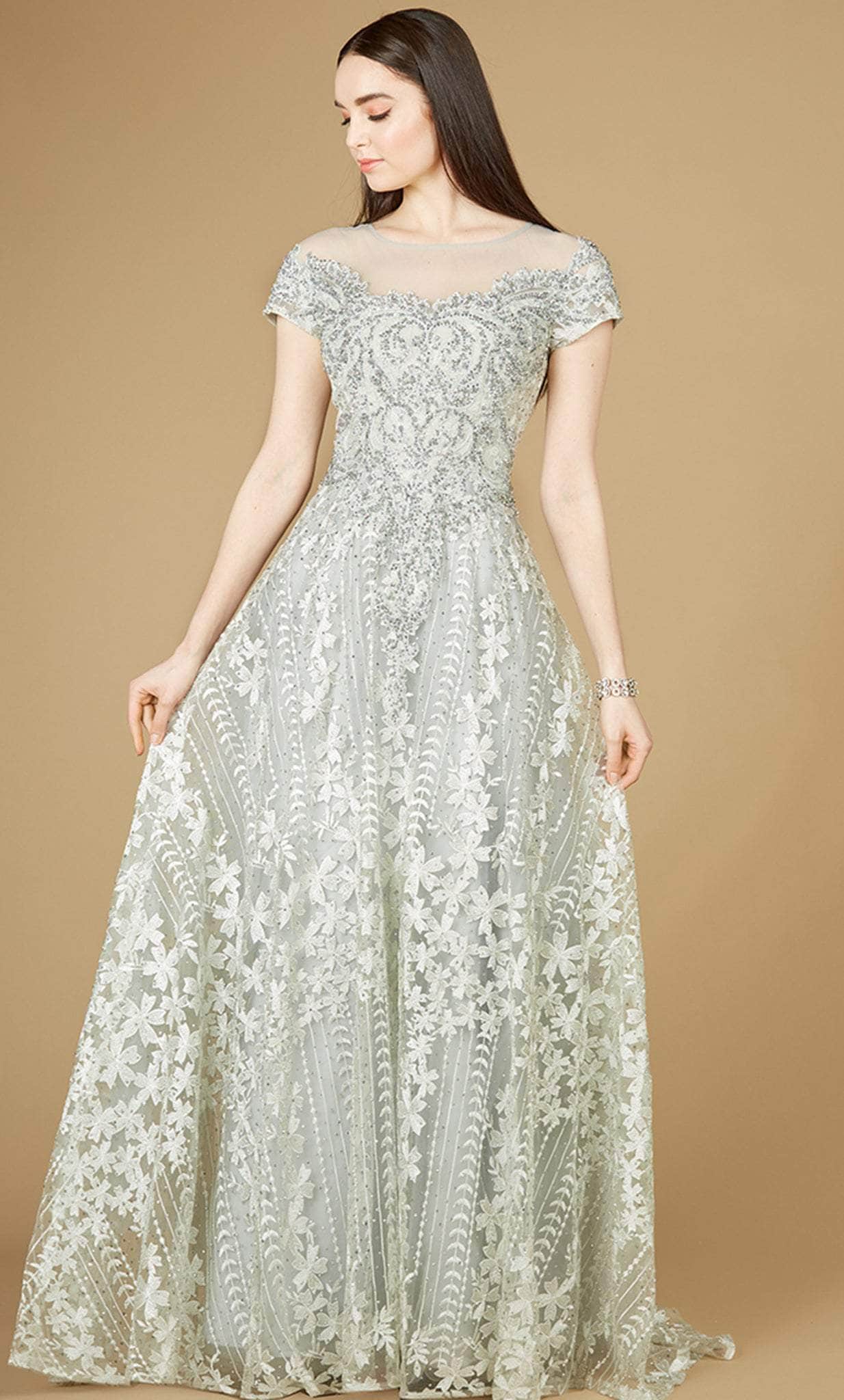 Image of Lara Dresses 29235 - Floral Embellished Formal Gown