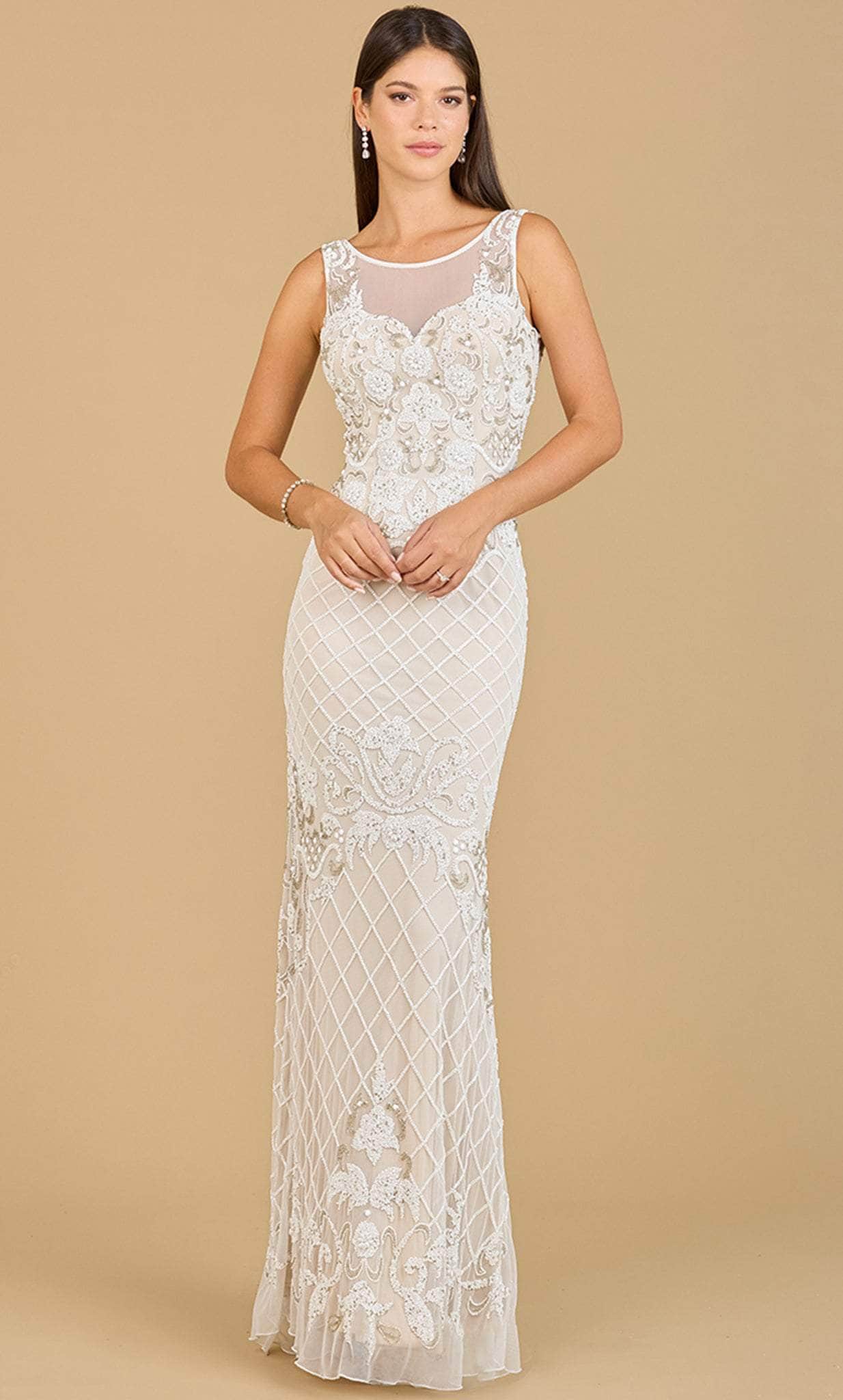 Image of Lara Dresses 51136 - Queen Anne Neckline Bridal Gown