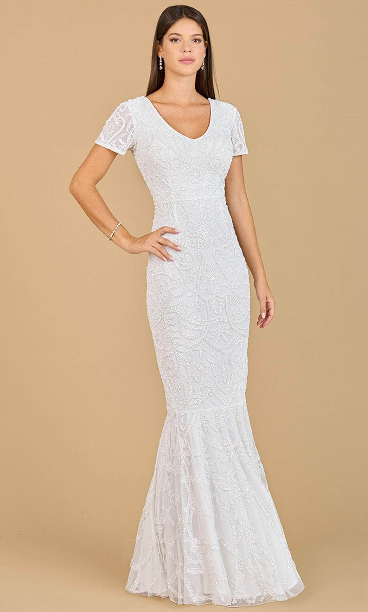 Image of Lara Dresses 51143 - Beaded Mermaid Bridal Dress