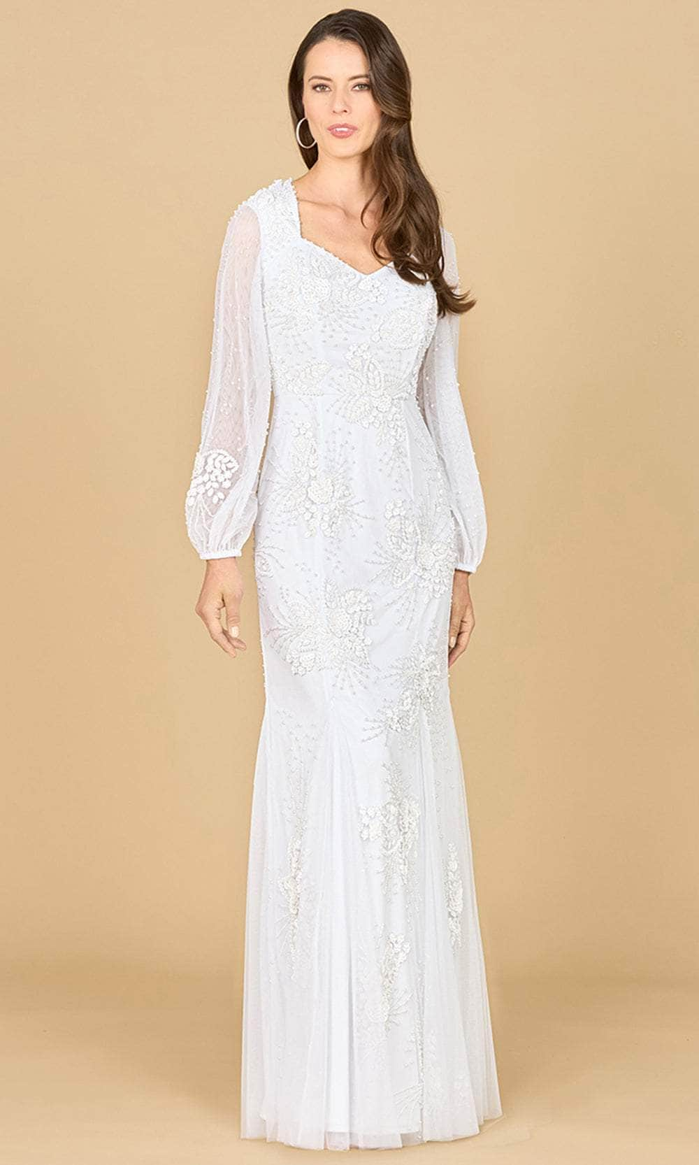 Image of Lara Dresses 51178 - Long Sleeve Mermaid Bridal Dress