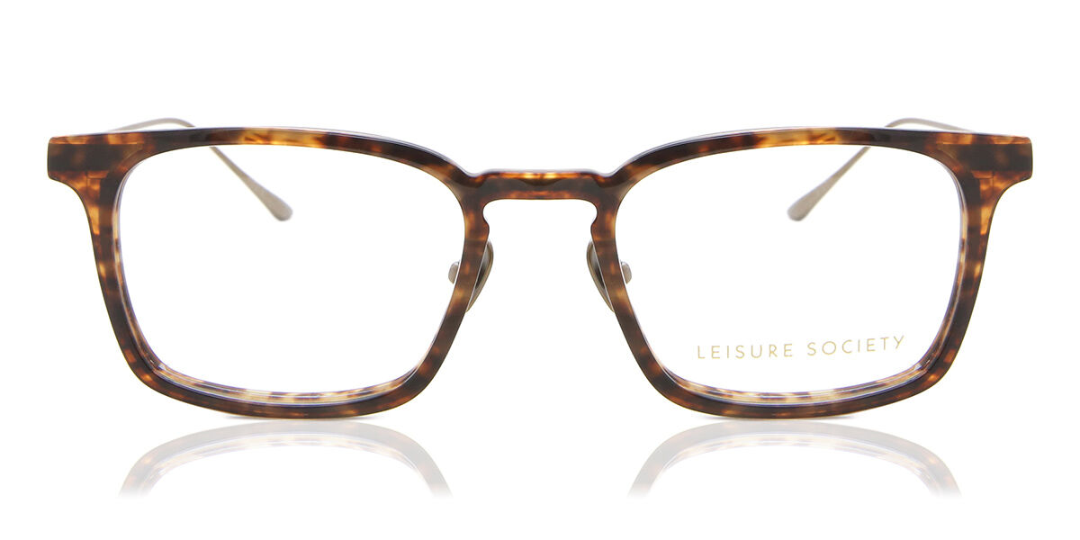 Image of Leisure Society Alhambra Panterka18K Antique Złote 52 Tortoiseshell Męskie Okulary Korekcyjne PL