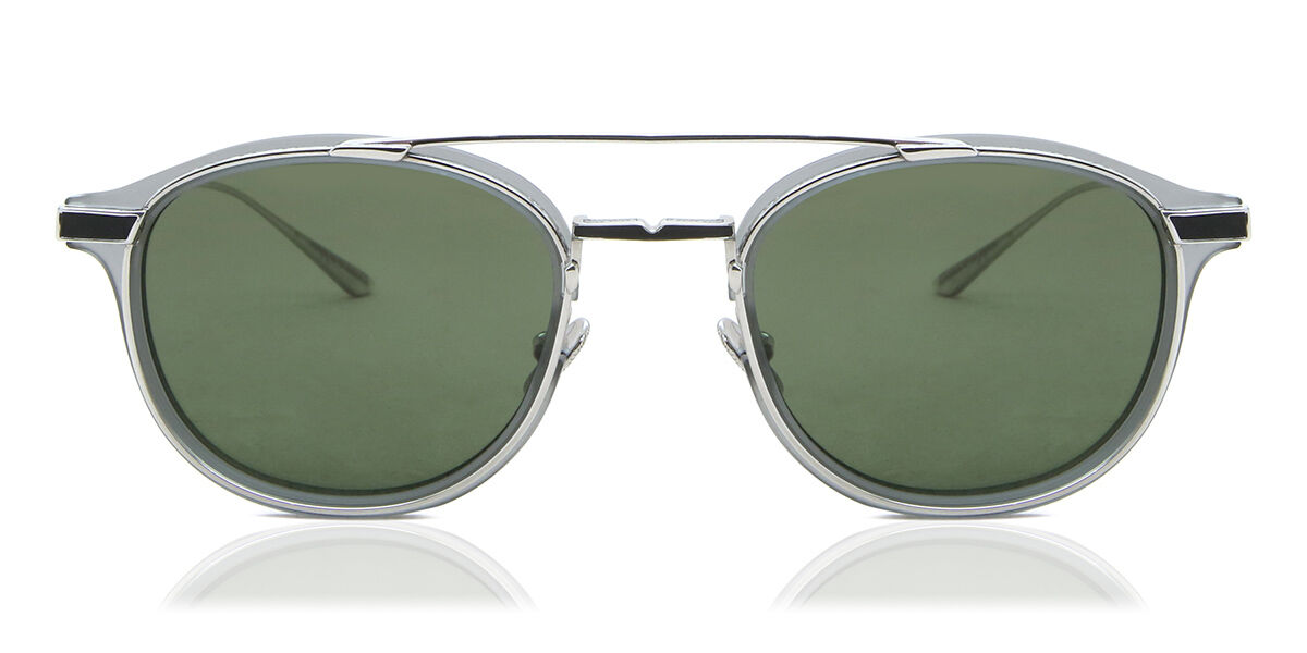 Image of Leisure Society Calder/S 12K Prata/Matte Cinzas Verdes Lens Óculos de Sol Cinzas Masculino PRT