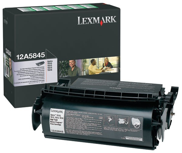 Image of Lexmark 12A5845 čierný (black) originálny toner SK ID 940