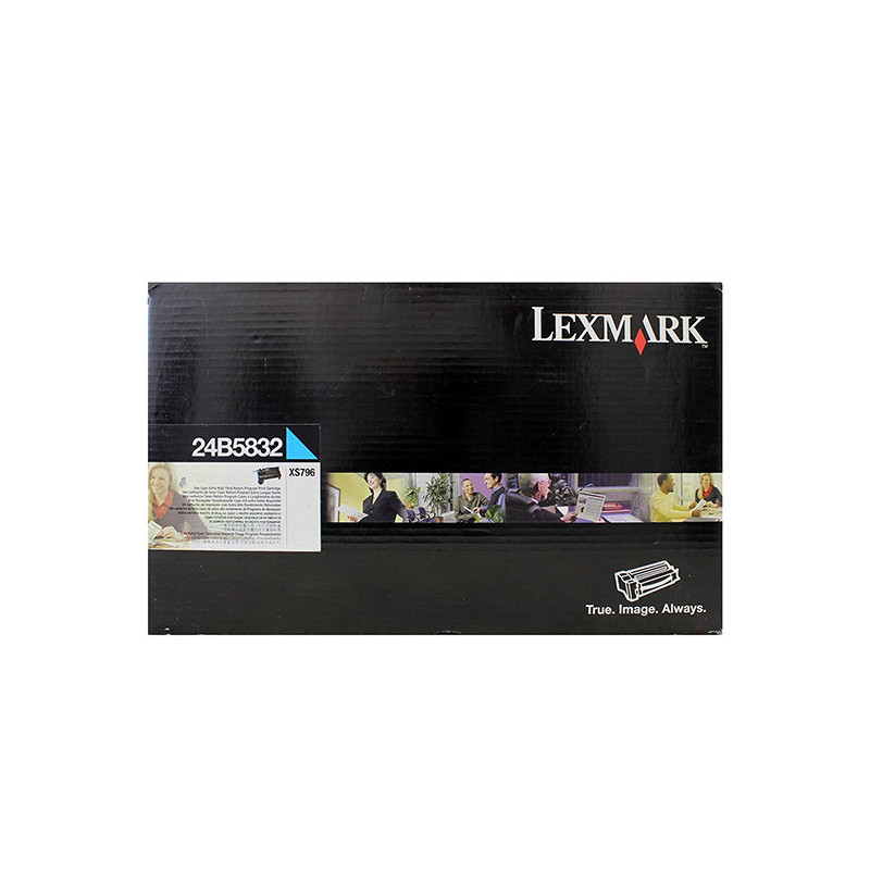 Image of Lexmark 24B5832 azuriu (cyan) toner original RO ID 325356