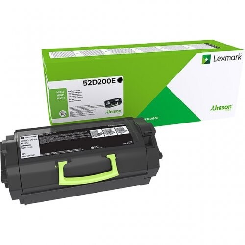 Image of Lexmark 52D2X0E čierny (black) originálny toner SK ID 13324