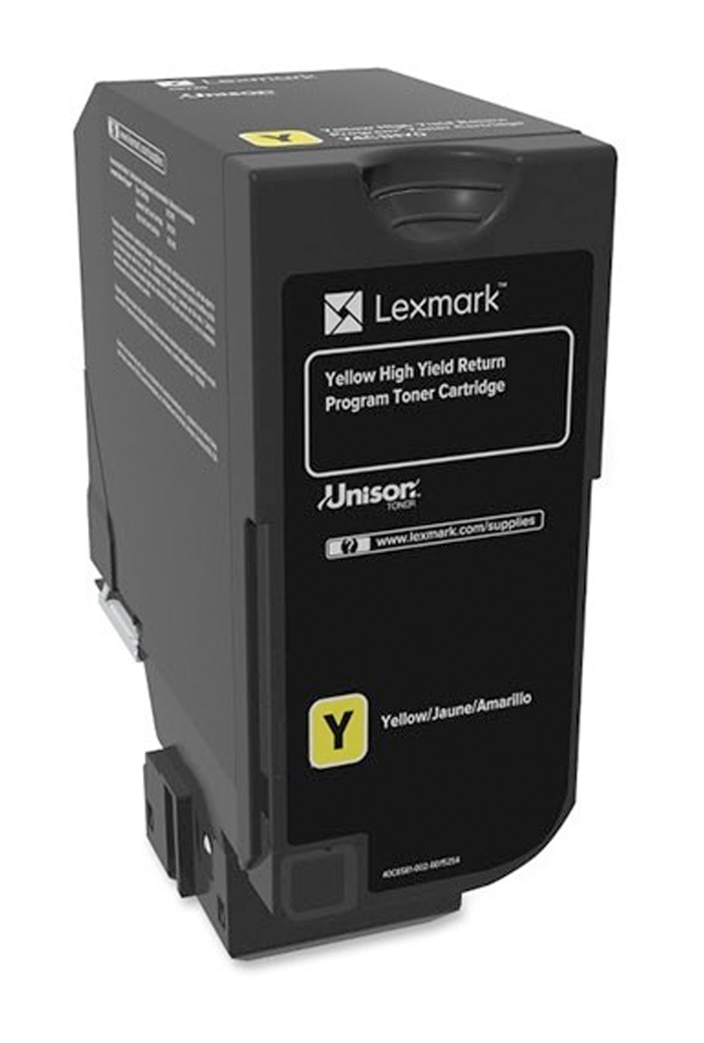 Image of Lexmark 74C0H40 galben (yellow) toner original RO ID 65693