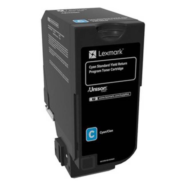 Image of Lexmark 84C2HC0 cián (cyan) eredeti toner HU ID 12689