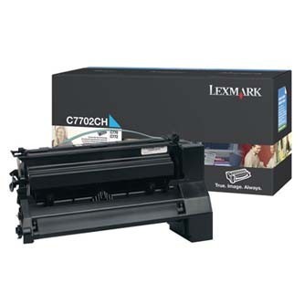 Image of Lexmark C7702CH azuriu (cyan) toner original RO ID 3755