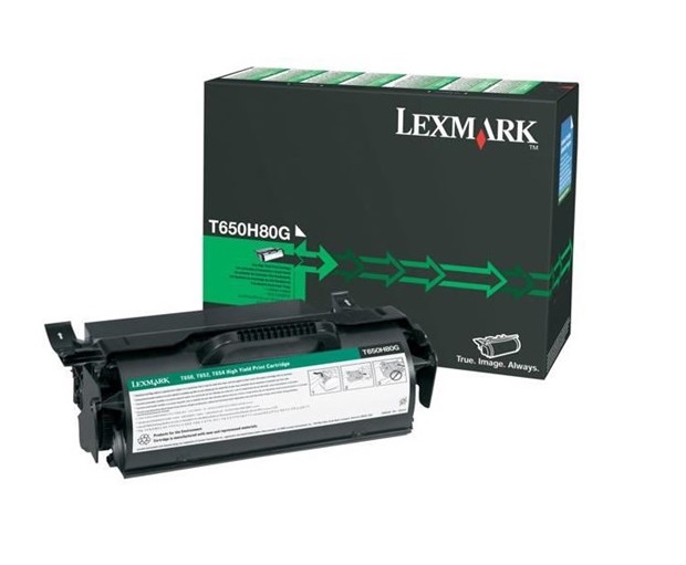 Image of Lexmark T650H80G negru (black) toner original RO ID 65768