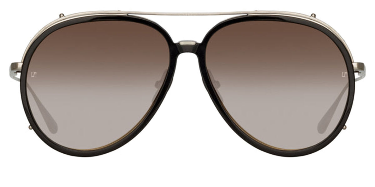 Image of Linda Farrow MAVERICK LFL1358 C3 59 Lunettes De Soleil Homme Noires FR