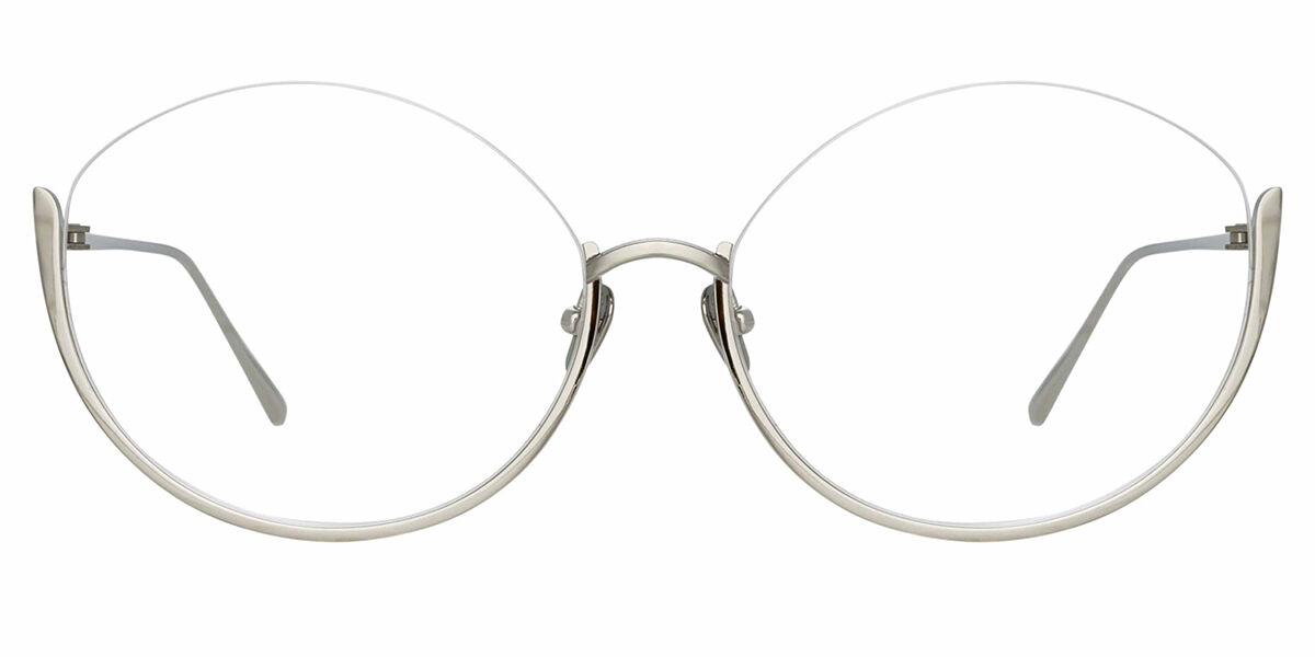 Image of Linda Farrow RAE LFL1144 C7 65 Lunettes De Vue Femme Argentées (Seulement Monture) FR