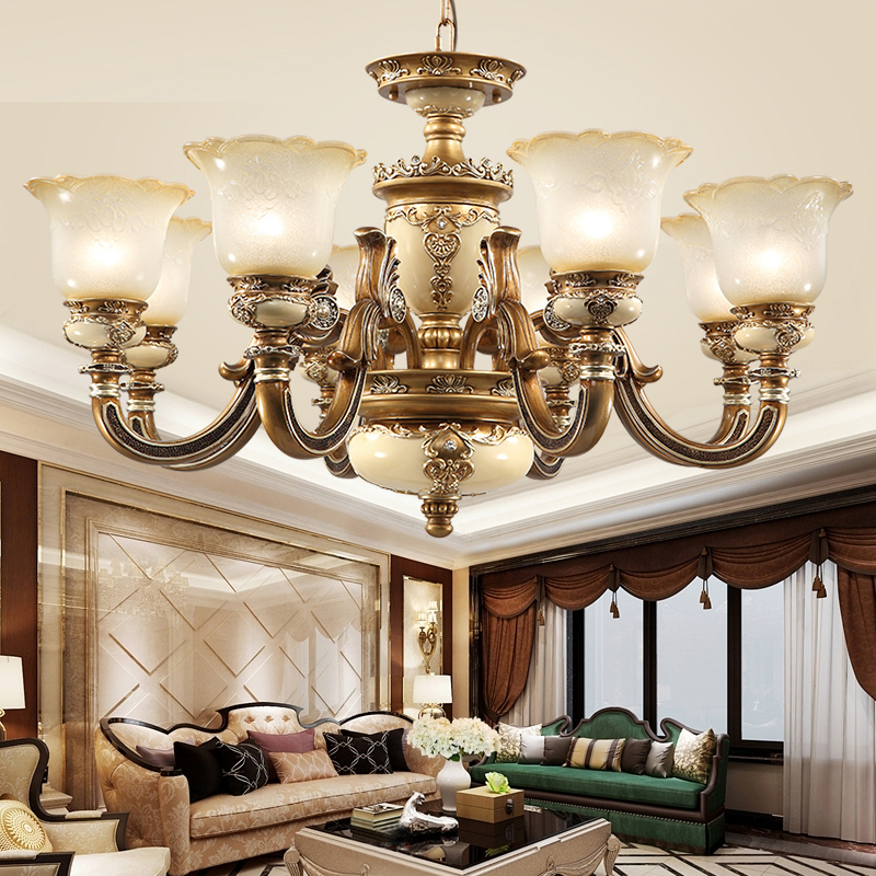 Image of Living Room Luxury Chandeliers pendant lamps Lighting Restaurant Light Fixtures Bedroom Chinese Chandelier Modern led Chandelier Hanging Lamp
