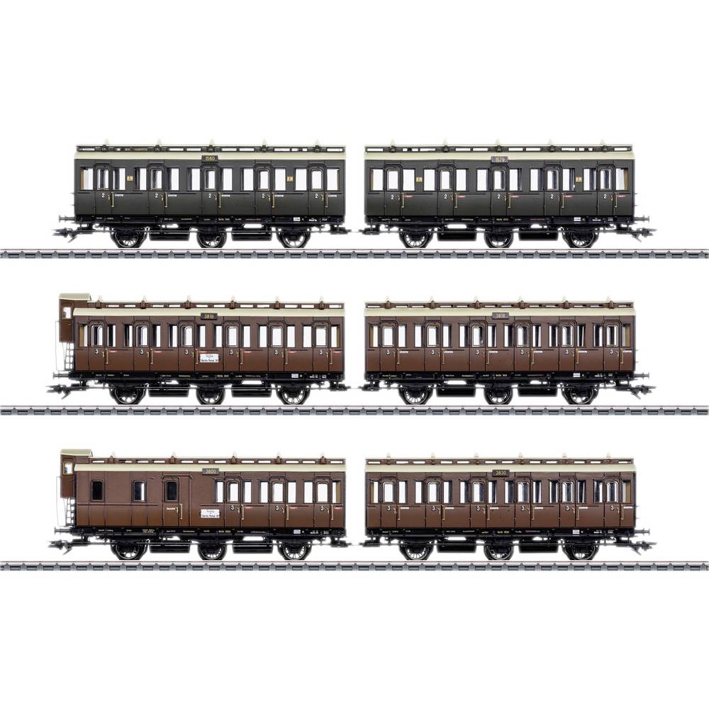 Image of MÃ¤rklin 42047 H0 6pc-wagon set of KPEV