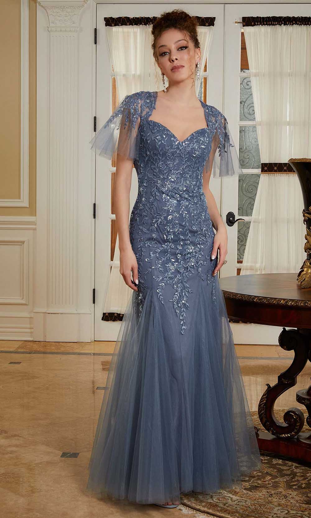 Image of MGNY By Mori Lee 72831 - Sweetheart Embroidered Evening Gown