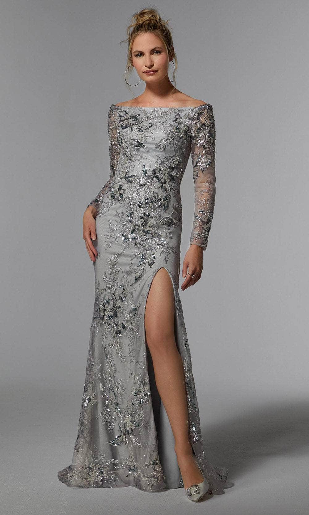 Image of MGNY By Mori Lee 72938 - Sequin Embroidered Evening Gown