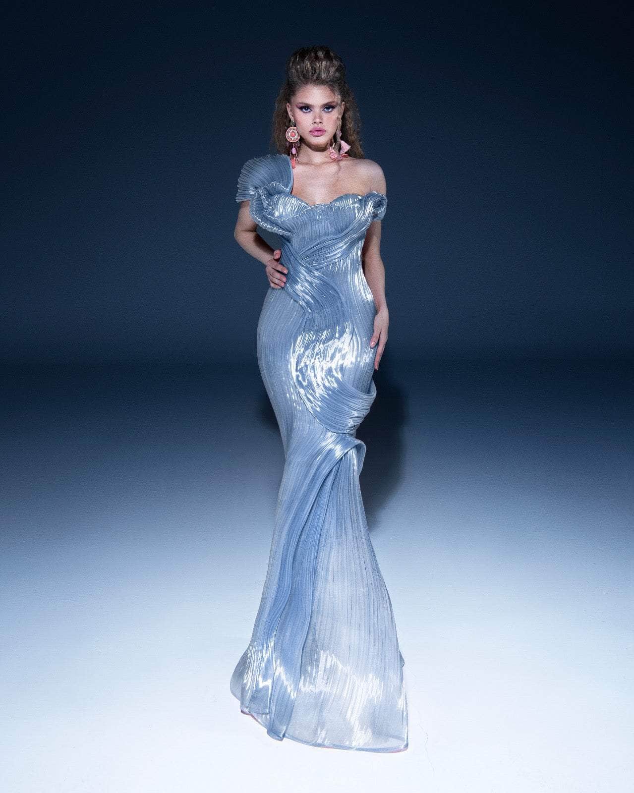 Image of MNM Couture 2797 - Versatile Shoulder Organza Mermaid Gown