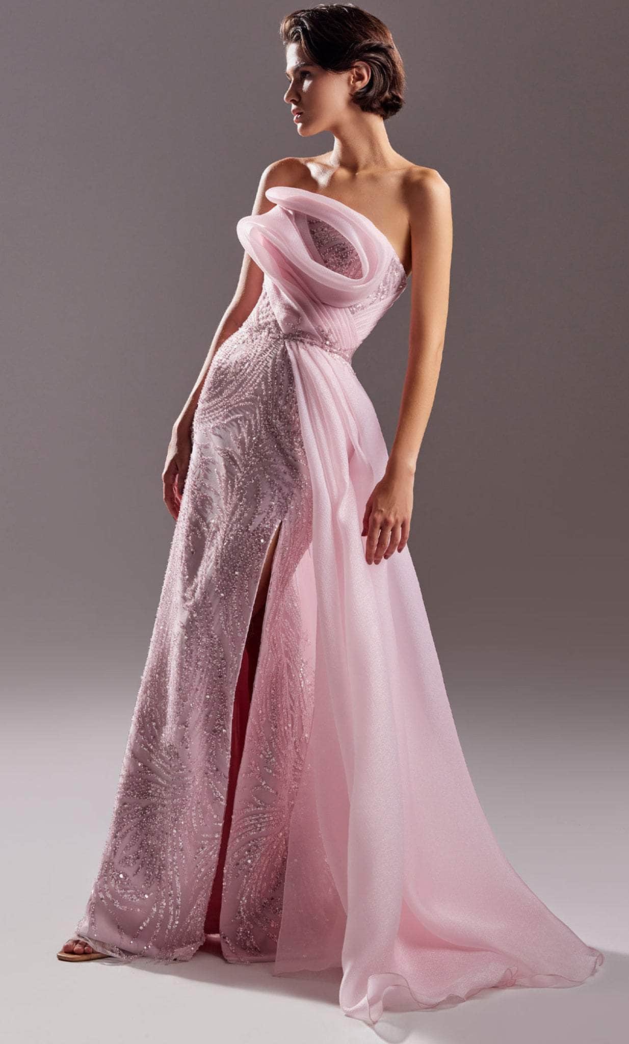 Image of MNM Couture G1524 - Embellished Strapless Prom Gown