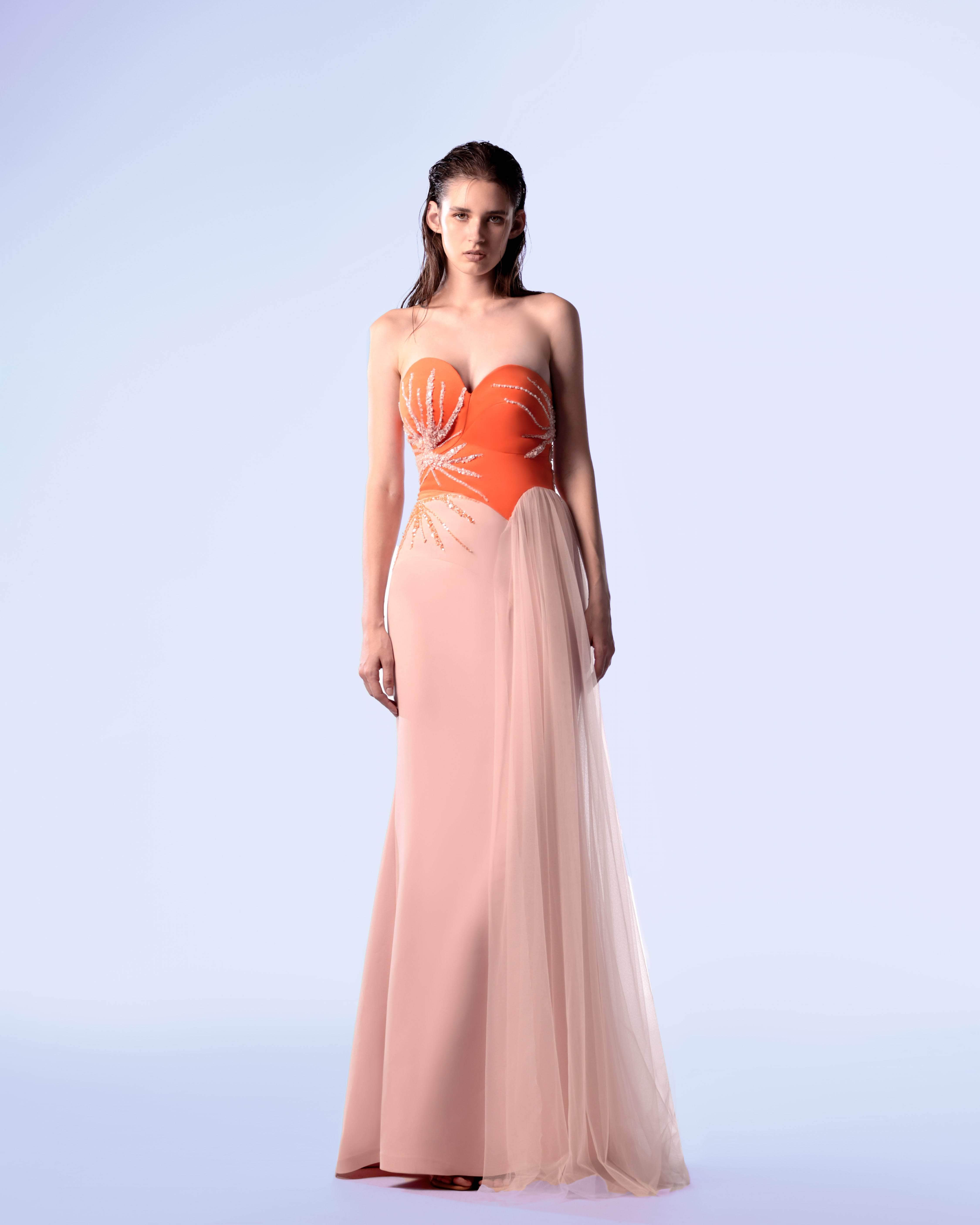 Image of MNM Couture G1717 - Beaded Sweetheart Evening Gown