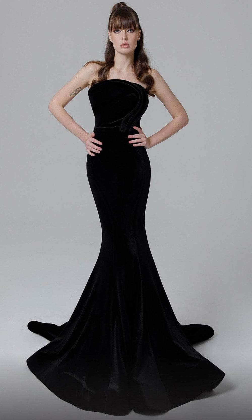 Image of MNM Couture N0465 - Strapless Mermaid Evening Dress