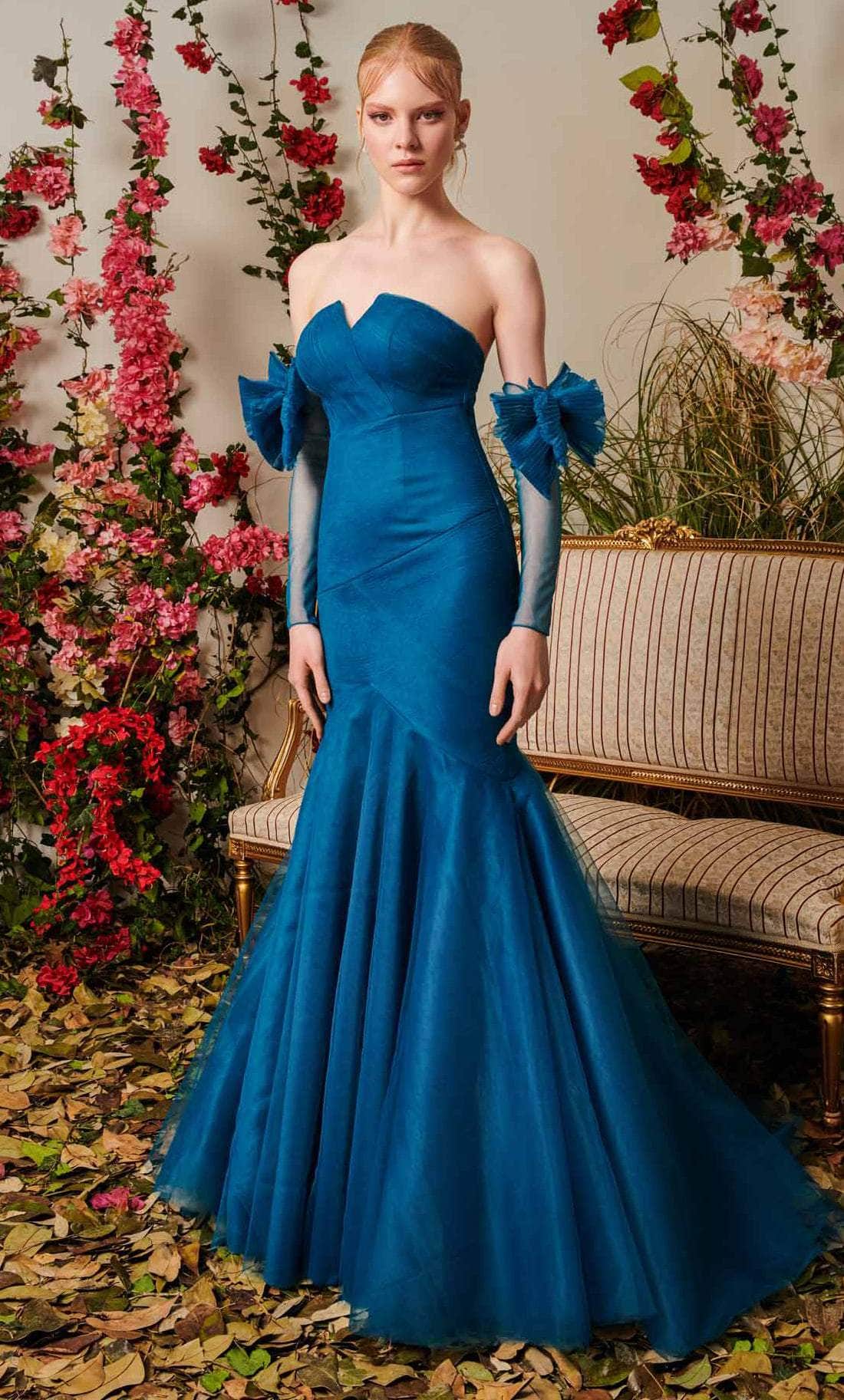 Image of MNM Couture N0486 - Strapless Fitted Mermaid Gown