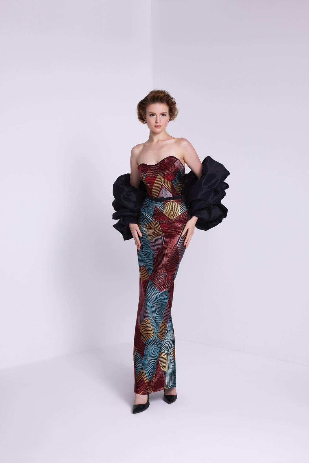 Image of MNM Couture N0590 - Sweetheart Sheath Evening Dress