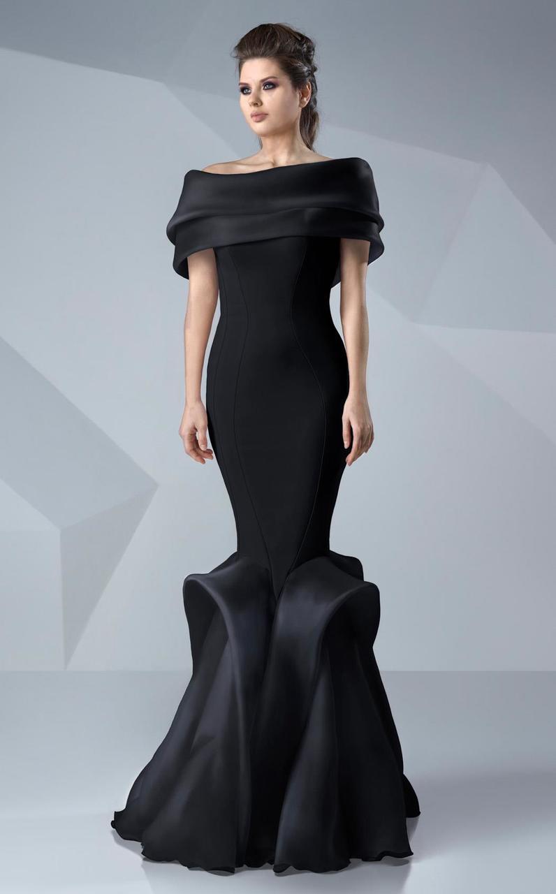 Image of MNM Couture - Sleek Off-Shoulder Mermaid Dress G0620