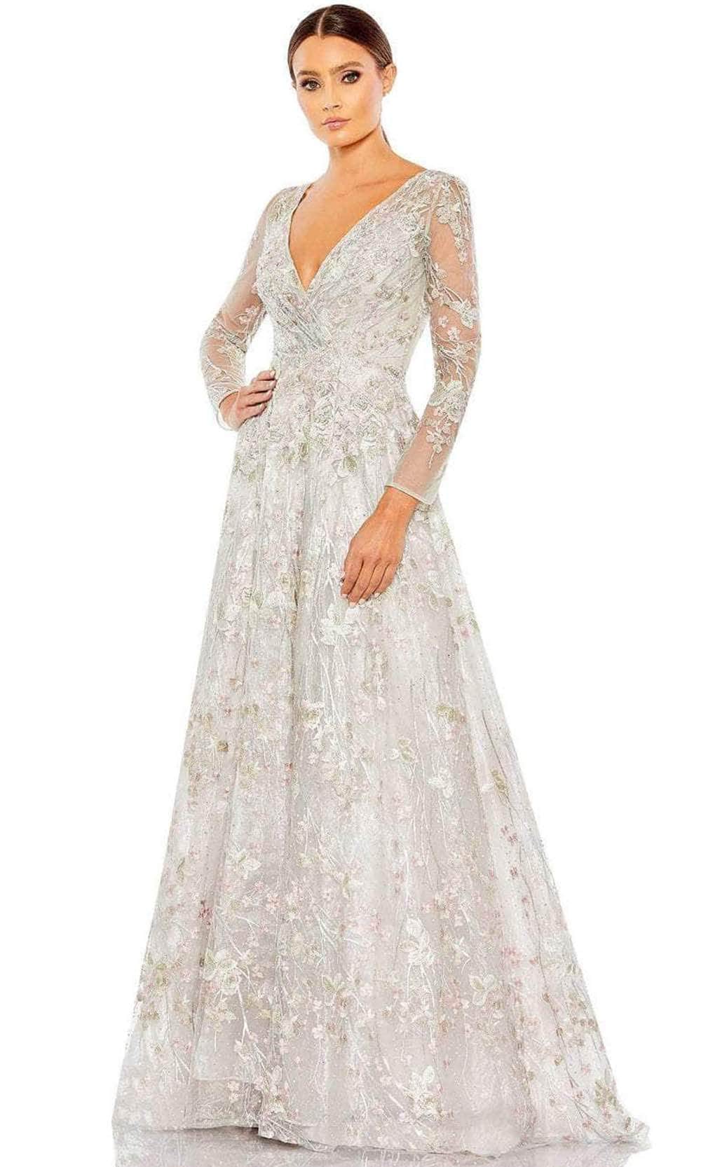 Image of Mac Duggal 20402 - Long Sleeve Mother of the Bride Dress