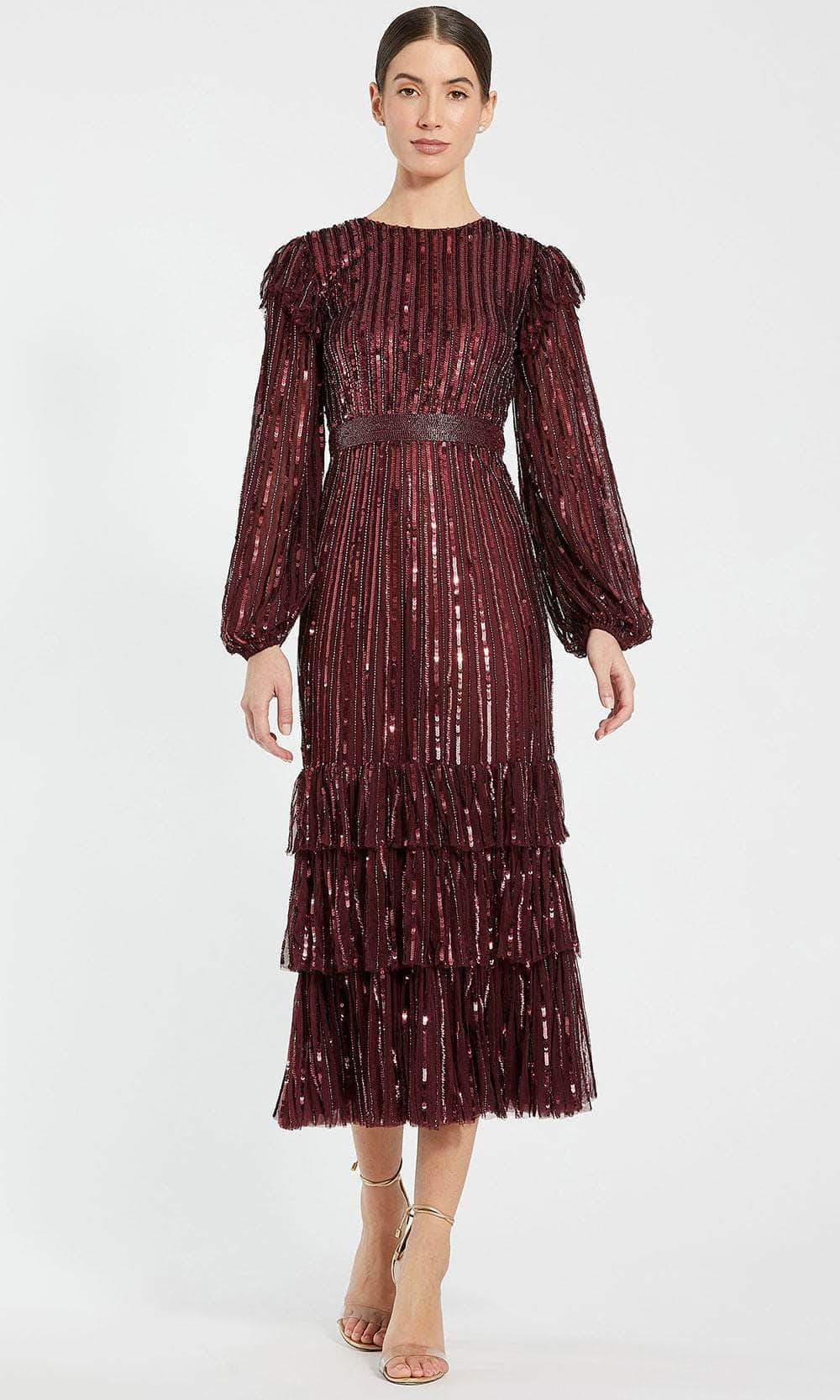 Image of Mac Duggal 23003 - Jewel Sequin Evening Dress