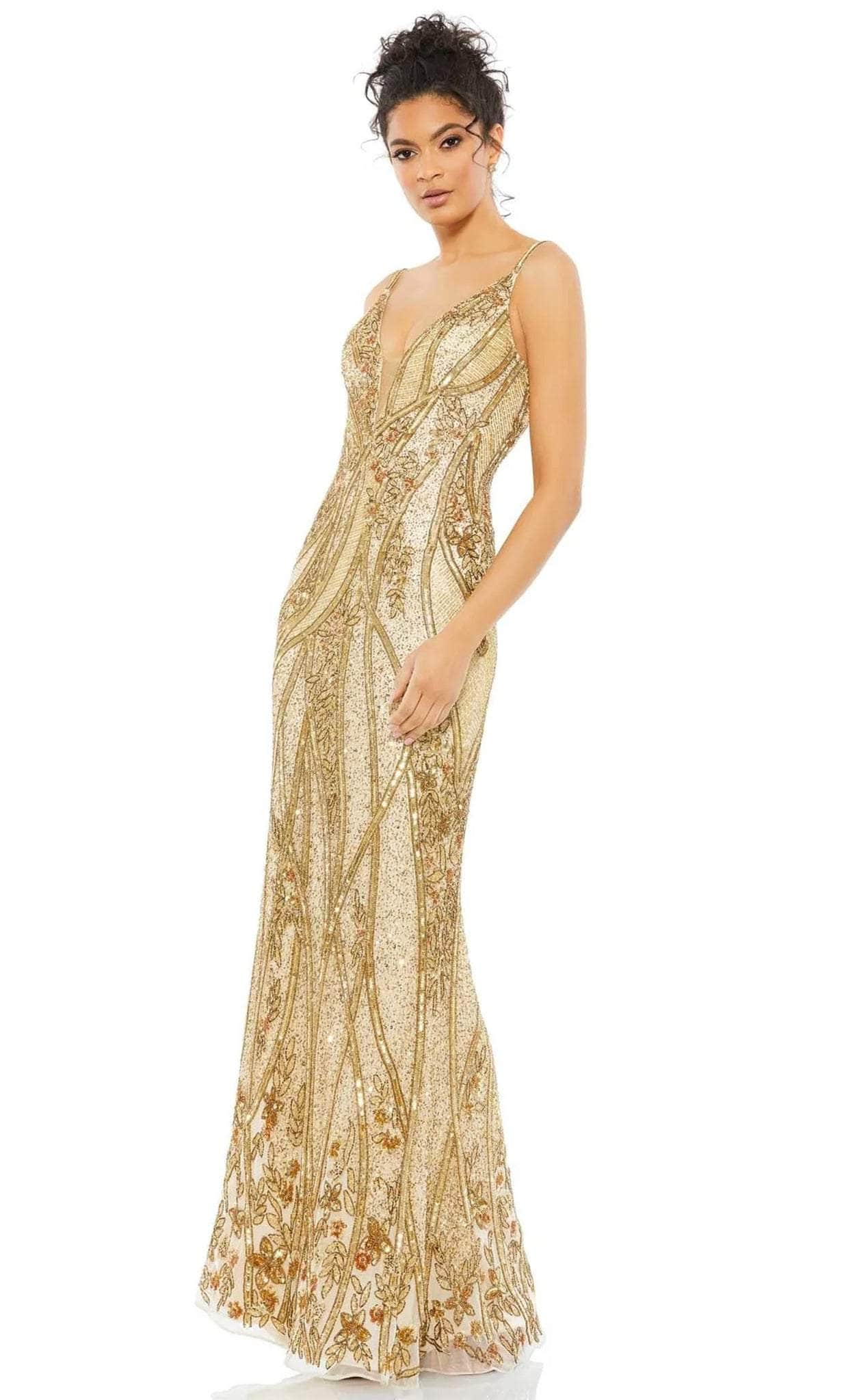 Image of Mac Duggal 5517 - Embellished Sheath Evening Gown