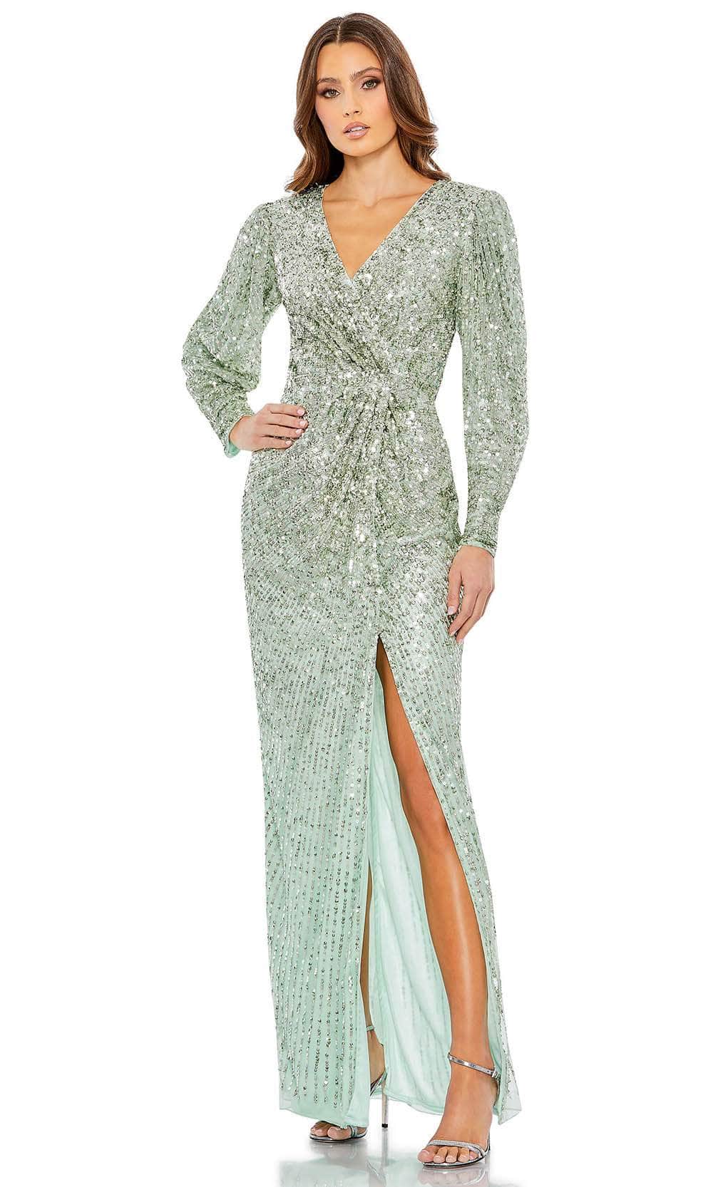 Image of Mac Duggal 5638 - Sequin Long Sleeve Evening Dress
